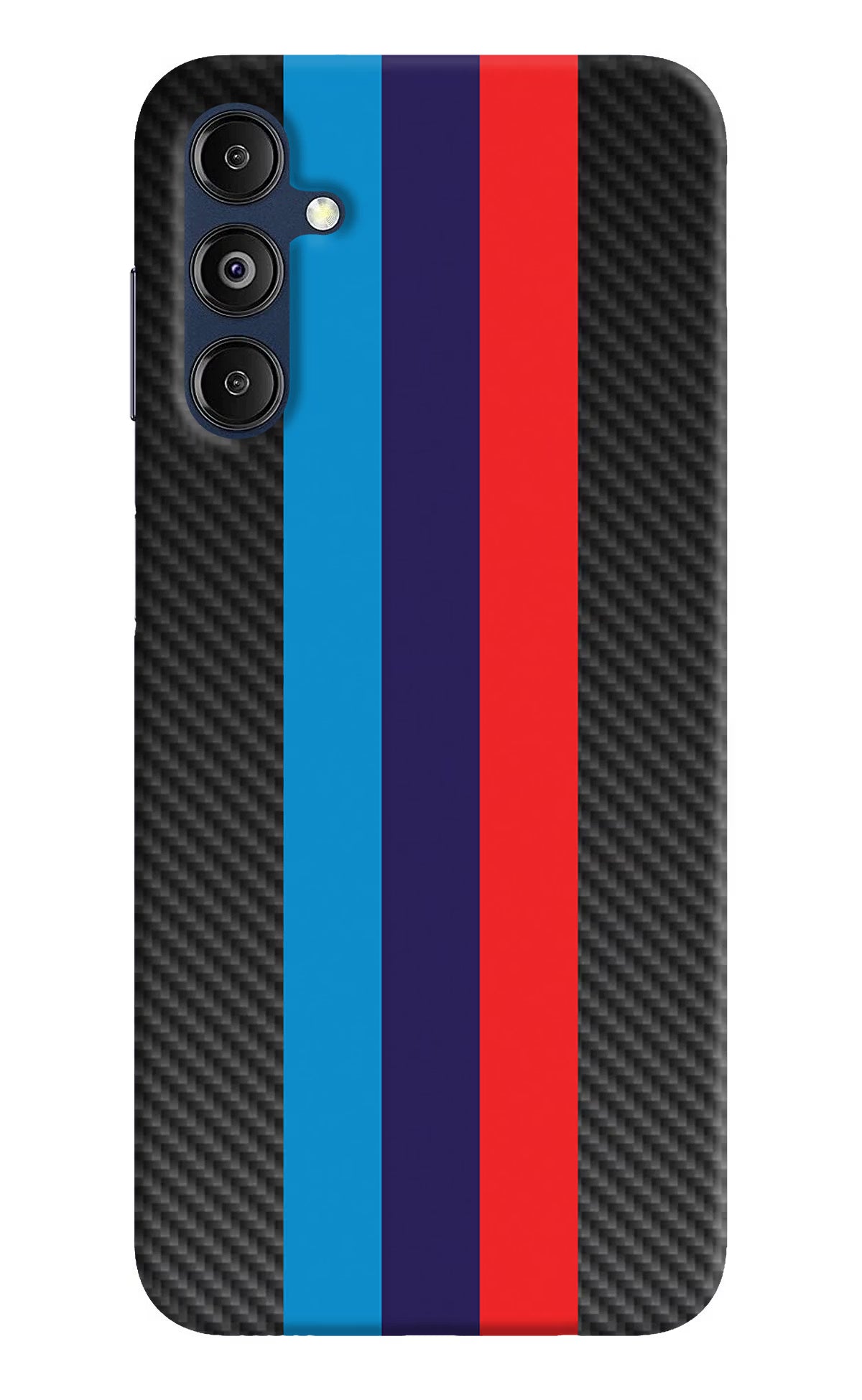 BMW Stripes Pattern Samsung M14 5G Back Cover - BMW Stripes Pattern Samsung M14 5G Hard Case Back Cover by Casekaro BMW Stripes Pattern Samsung M14 5G Hard Case Back Cover by Casekaro