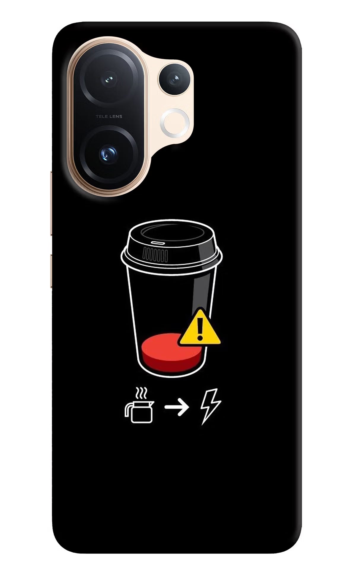 Coffee Vivo T4 Pro 5G Back Cover - Coffee Vivo T4 Pro 5G Hard Case Back Cover by Casekaro Coffee Vivo T4 Pro 5G Hard Case Back Cover by Casekaro