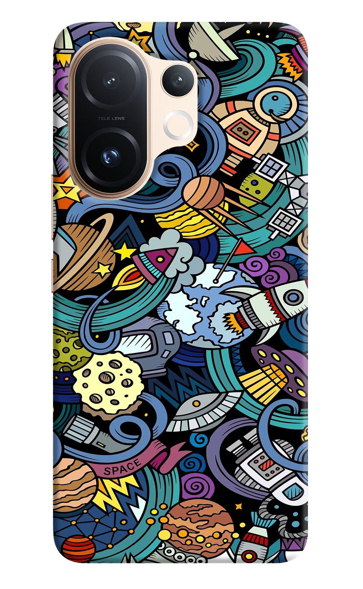 Space Abstract Vivo T4 Pro 5G Back Cover - Space Abstract Vivo T4 Pro 5G Hard Case Back Cover by Casekaro Space Abstract Vivo T4 Pro 5G Hard Case Back Cover by Casekaro