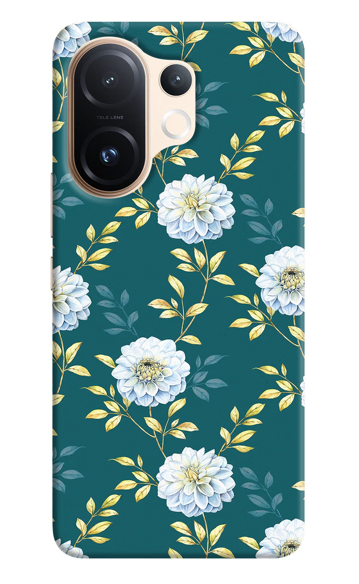 Flowers Vivo T4 Pro 5G Back Cover - Flowers Vivo T4 Pro 5G Hard Case Back Cover by Casekaro Flowers Vivo T4 Pro 5G Hard Case Back Cover by Casekaro
