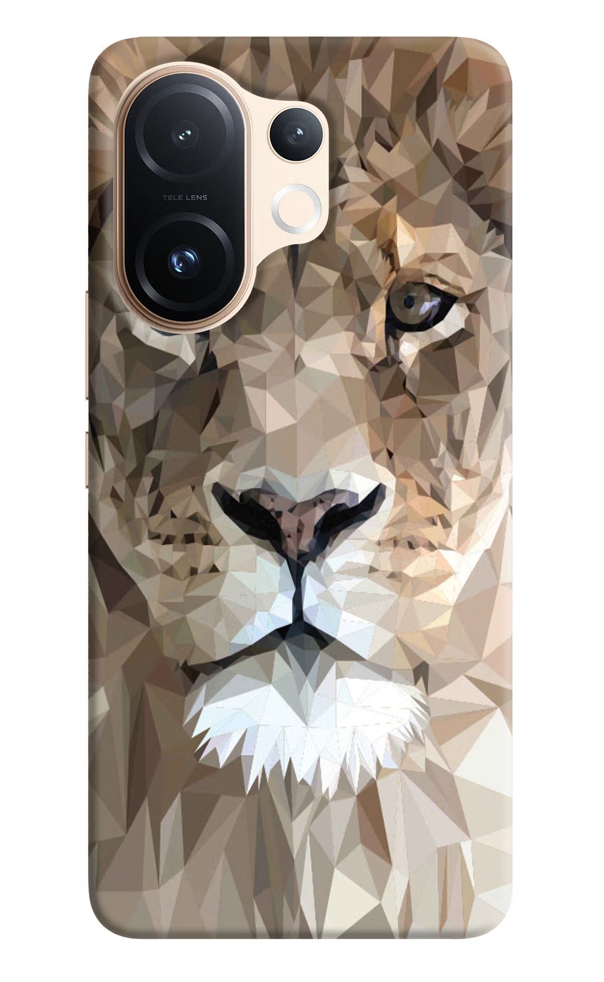Lion Art Vivo T4 Pro 5G Back Cover - Lion Art Vivo T4 Pro 5G Hard Case Back Cover by Casekaro Lion Art Vivo T4 Pro 5G Hard Case Back Cover by Casekaro