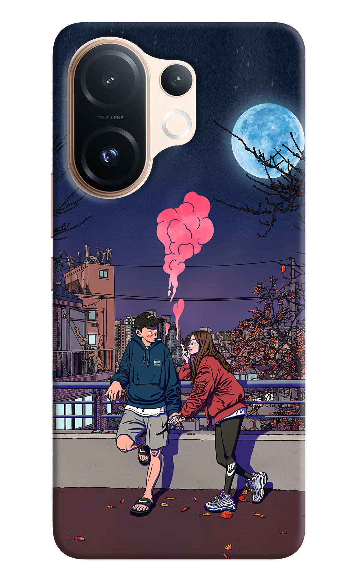 Chilling Couple Vivo T4 Pro 5G Back Cover - Chilling Couple Vivo T4 Pro 5G Hard Case Back Cover by Casekaro Chilling Couple Vivo T4 Pro 5G Hard Case Back Cover by Casekaro