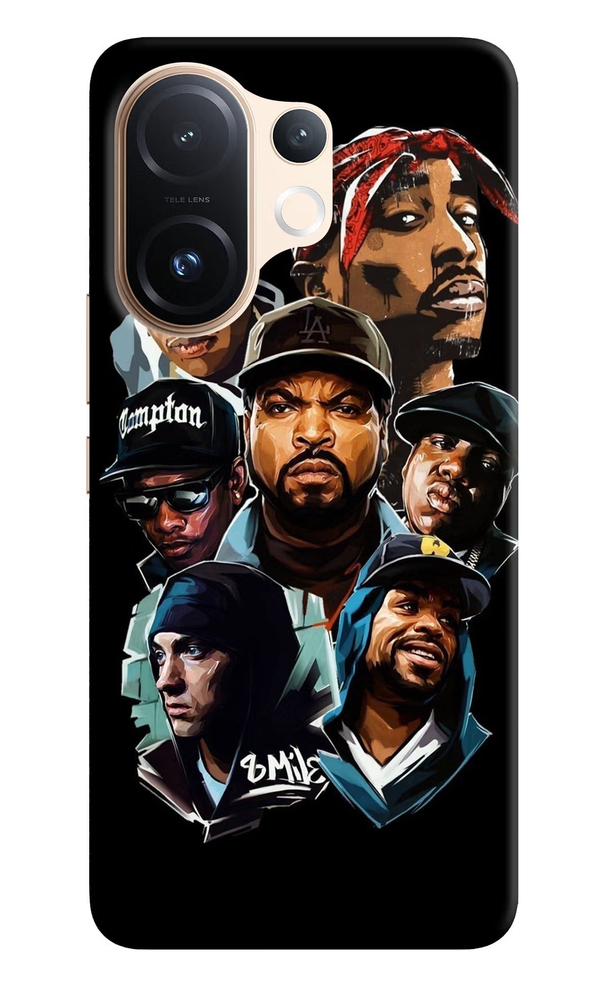 Rappers Vivo T4 Pro 5G Back Cover - Rappers Vivo T4 Pro 5G Hard Case Back Cover by Casekaro Rappers Vivo T4 Pro 5G Hard Case Back Cover by Casekaro