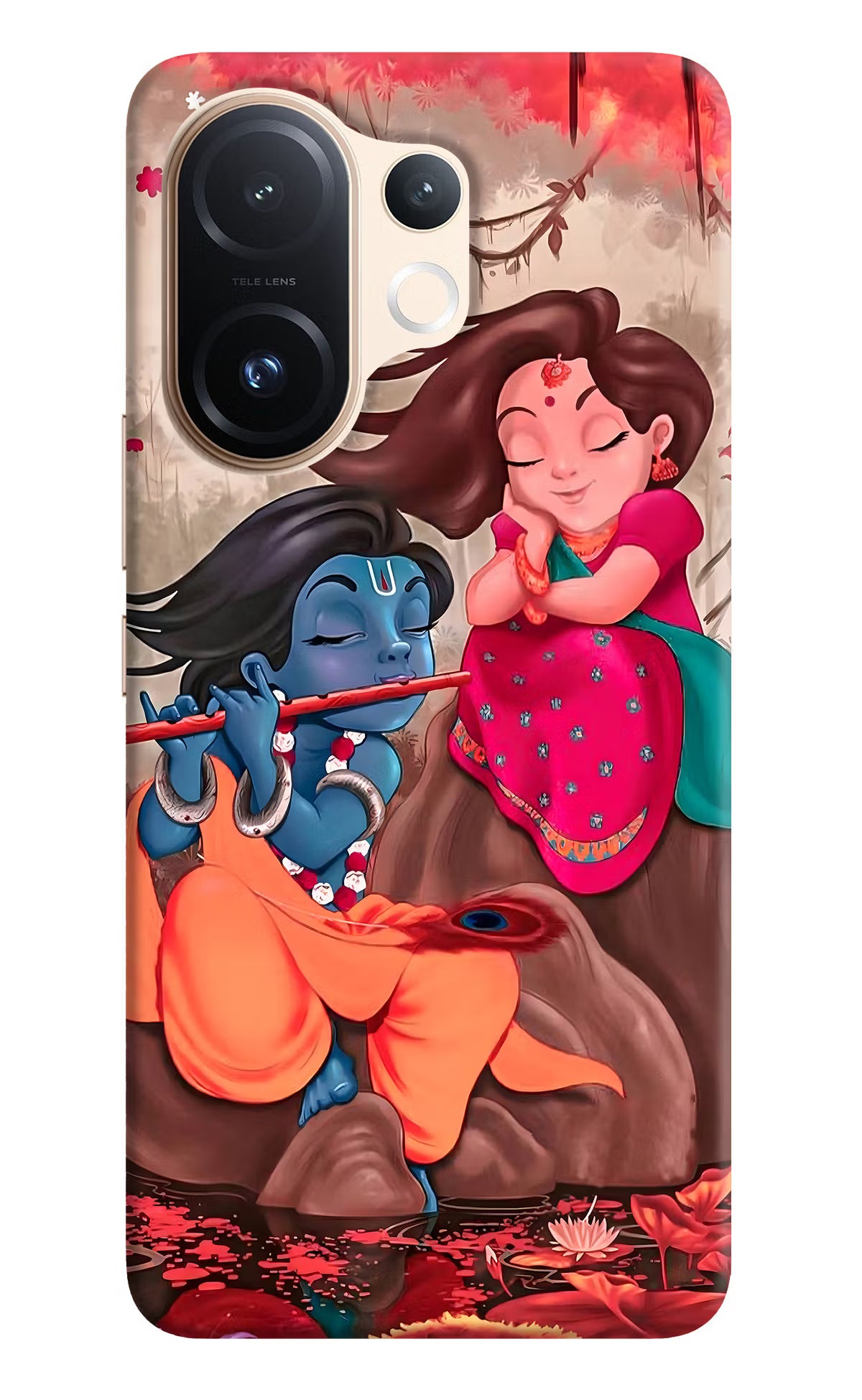 Radhe Krishna Vivo T4 Pro 5G Back Cover - Radhe Krishna Vivo T4 Pro 5G Hard Case Back Cover by Casekaro Radhe Krishna Vivo T4 Pro 5G Hard Case Back Cover by Casekaro
