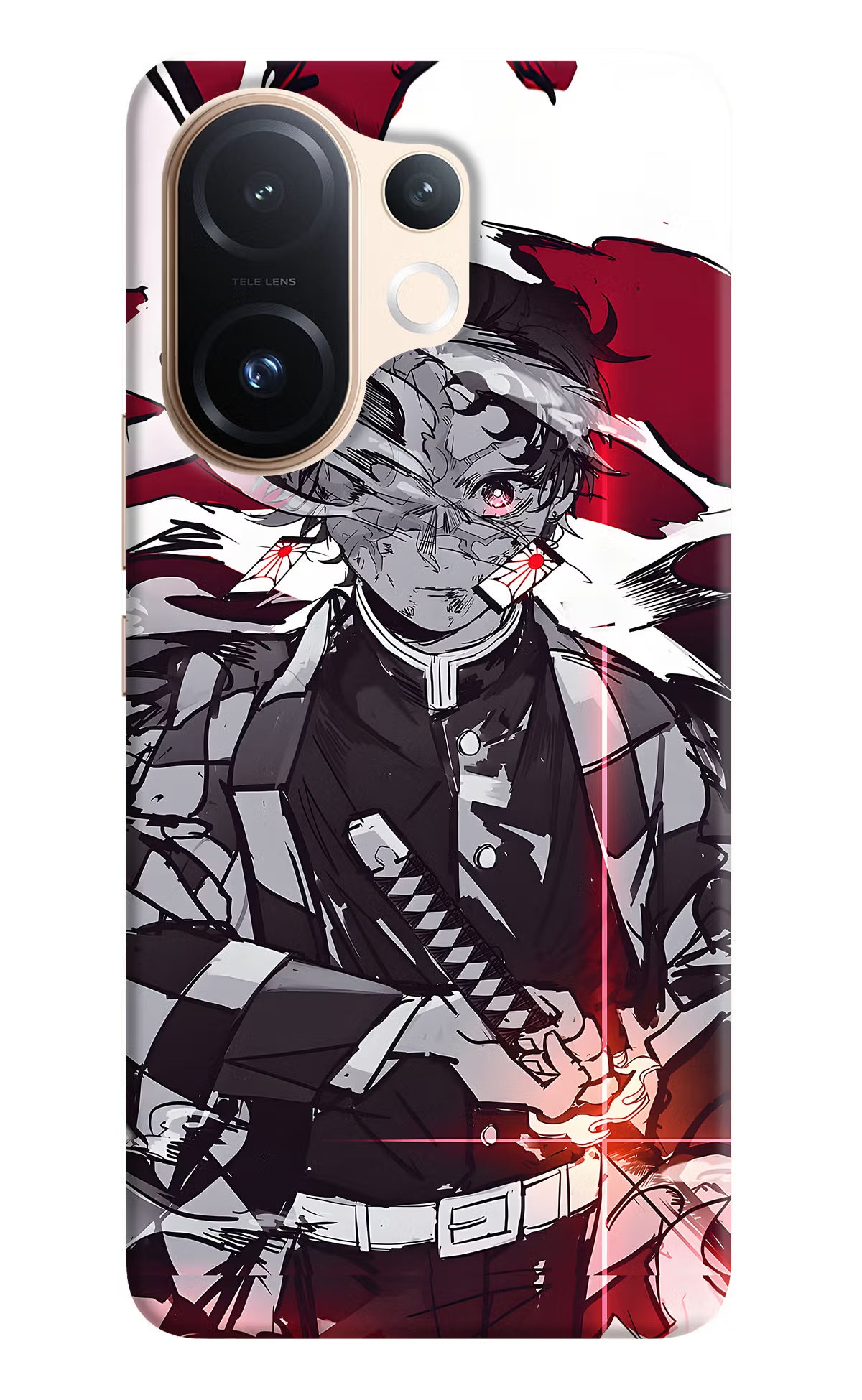 Demon Slayer Vivo T4 Pro 5G Back Cover - Demon Slayer Vivo T4 Pro 5G Hard Case Back Cover by Casekaro Demon Slayer Vivo T4 Pro 5G Hard Case Back Cover by Casekaro