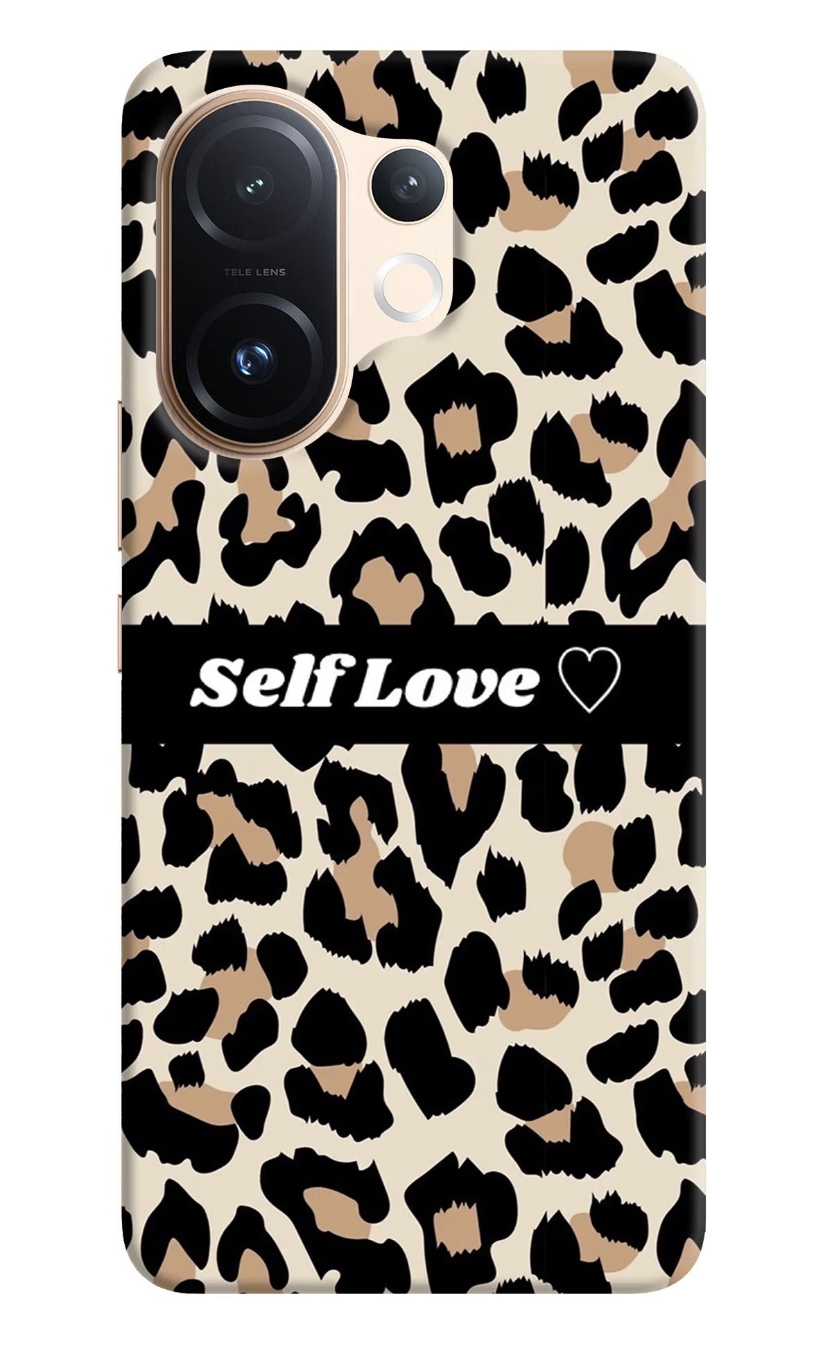 Leopard Print Self Love Vivo T4 Pro 5G Back Cover - Leopard Print Self Love Vivo T4 Pro 5G Hard Case Back Cover by Casekaro Leopard Print Self Love Vivo T4 Pro 5G Hard Case Back Cover by Casekaro