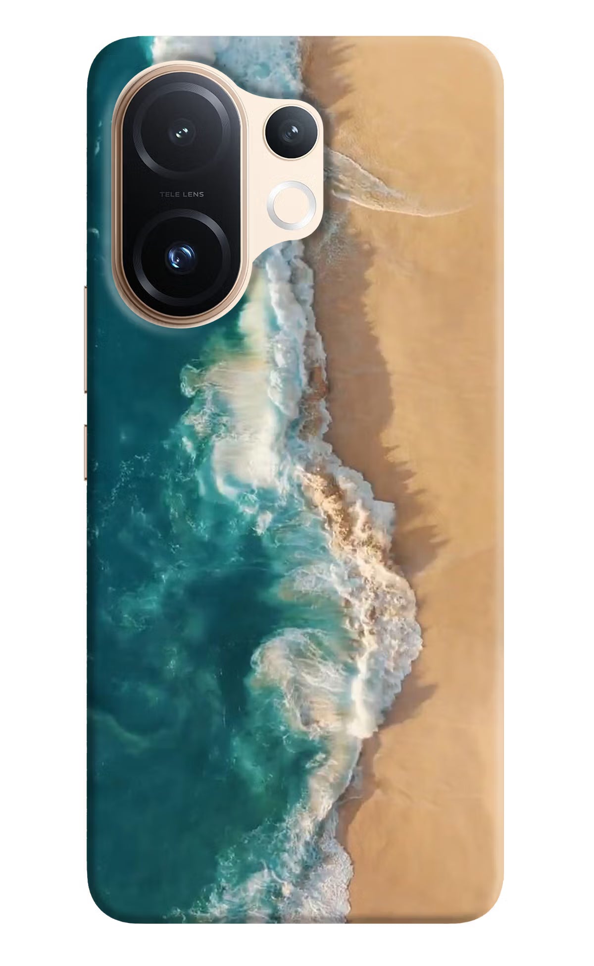 Ocean Beach Vivo T4 Pro 5G Back Cover - Ocean Beach Vivo T4 Pro 5G Hard Case Back Cover by Casekaro Ocean Beach Vivo T4 Pro 5G Hard Case Back Cover by Casekaro