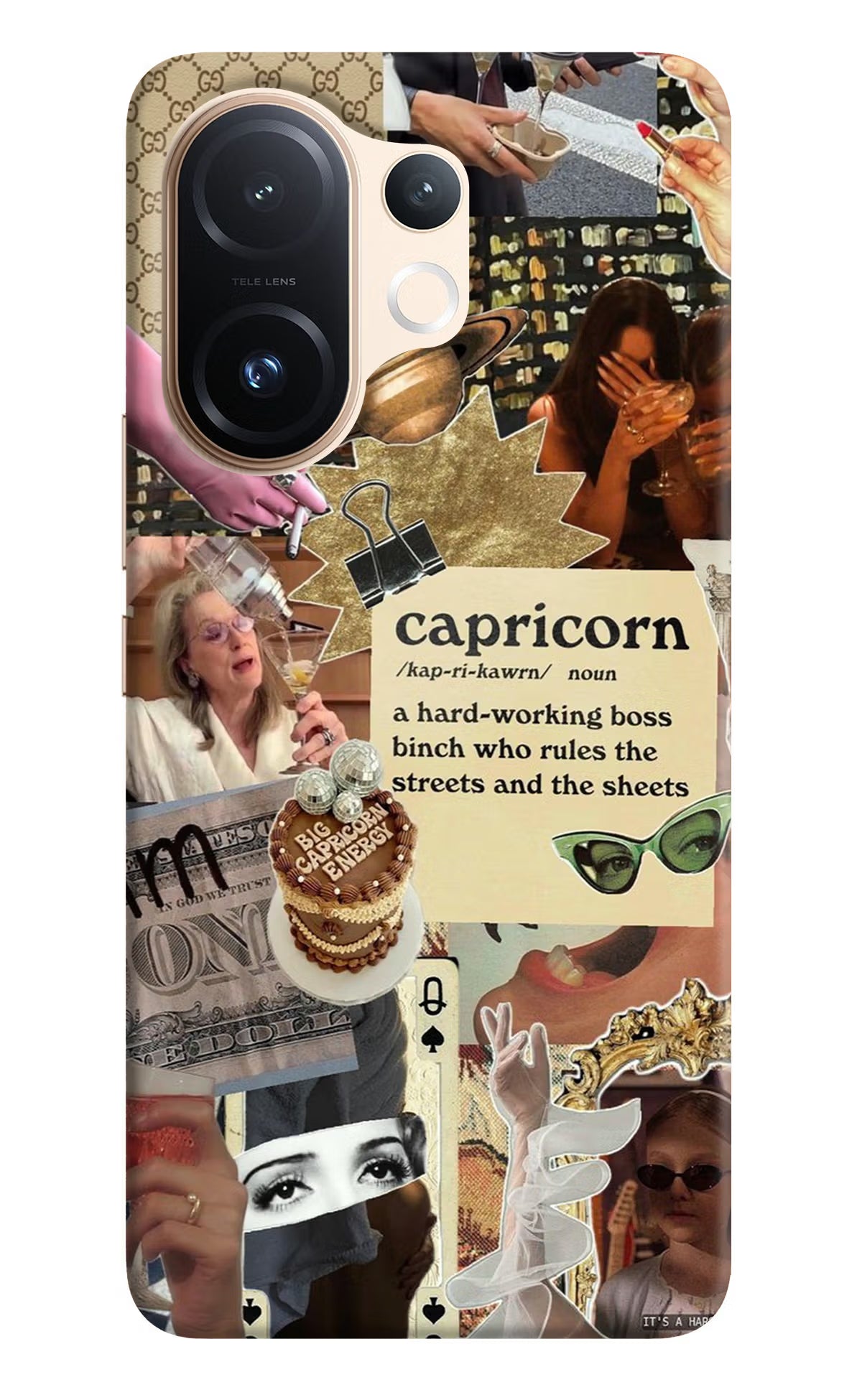 Capricorn Zodiac Vivo T4 Pro 5G Back Cover - Capricorn Zodiac Vivo T4 Pro 5G Hard Case Back Cover by Casekaro Capricorn Zodiac Vivo T4 Pro 5G Hard Case Back Cover by Casekaro