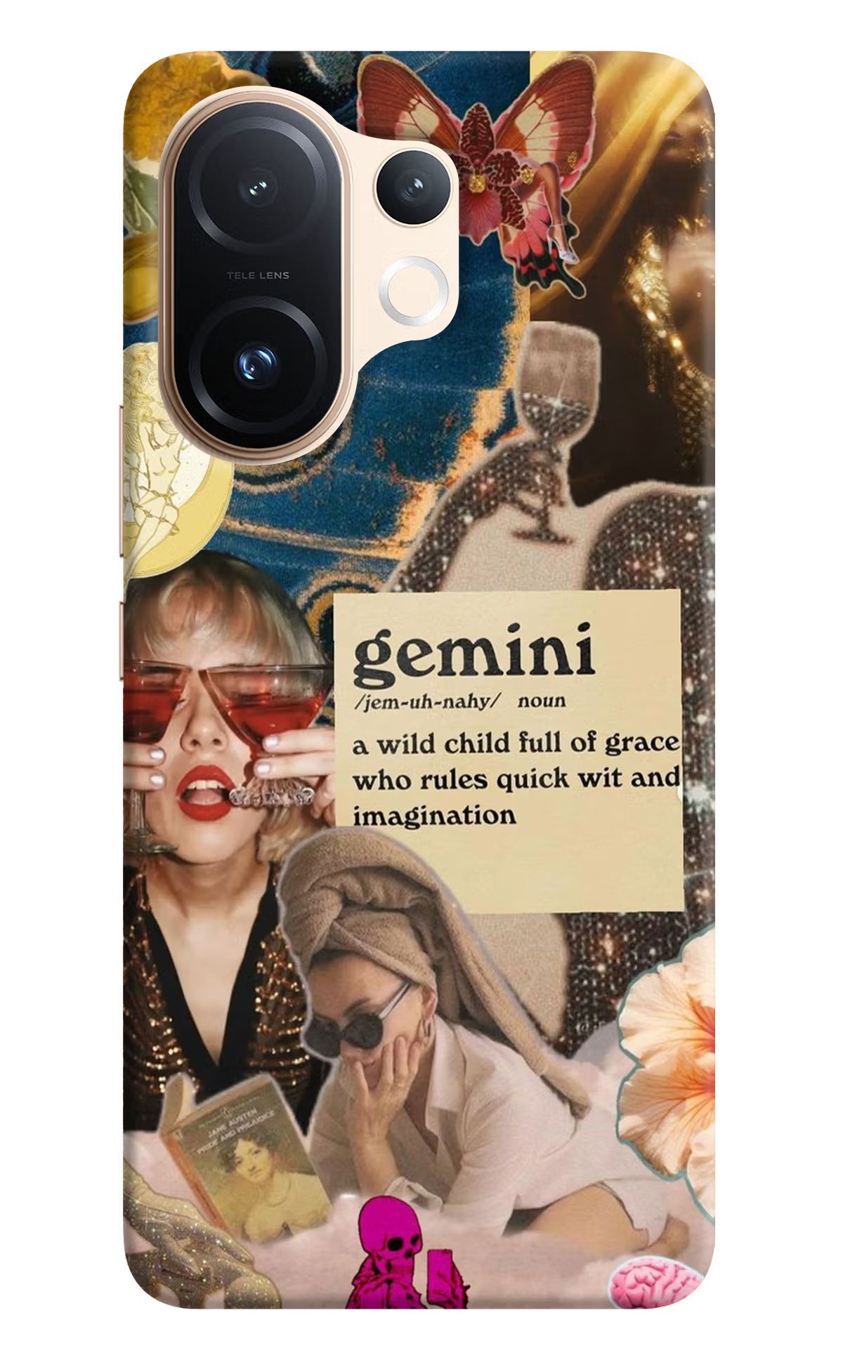 Gemini Zodiac Vivo T4 Pro 5G Back Cover - Gemini Zodiac Vivo T4 Pro 5G Hard Case Back Cover by Casekaro Gemini Zodiac Vivo T4 Pro 5G Hard Case Back Cover by Casekaro
