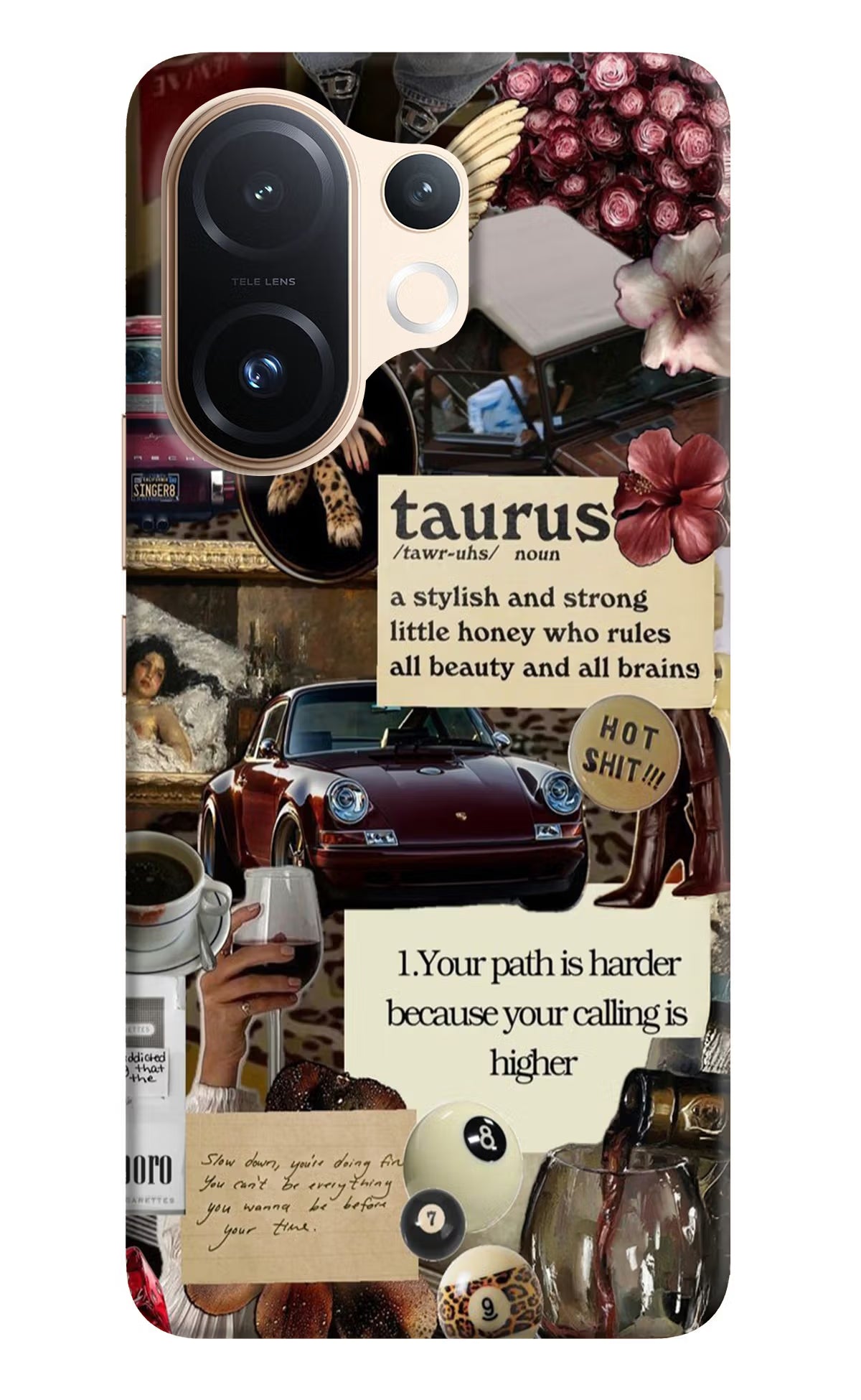 Taurus Zodiac Vivo T4 Pro 5G Back Cover - Taurus Zodiac Vivo T4 Pro 5G Hard Case Back Cover by Casekaro Taurus Zodiac Vivo T4 Pro 5G Hard Case Back Cover by Casekaro