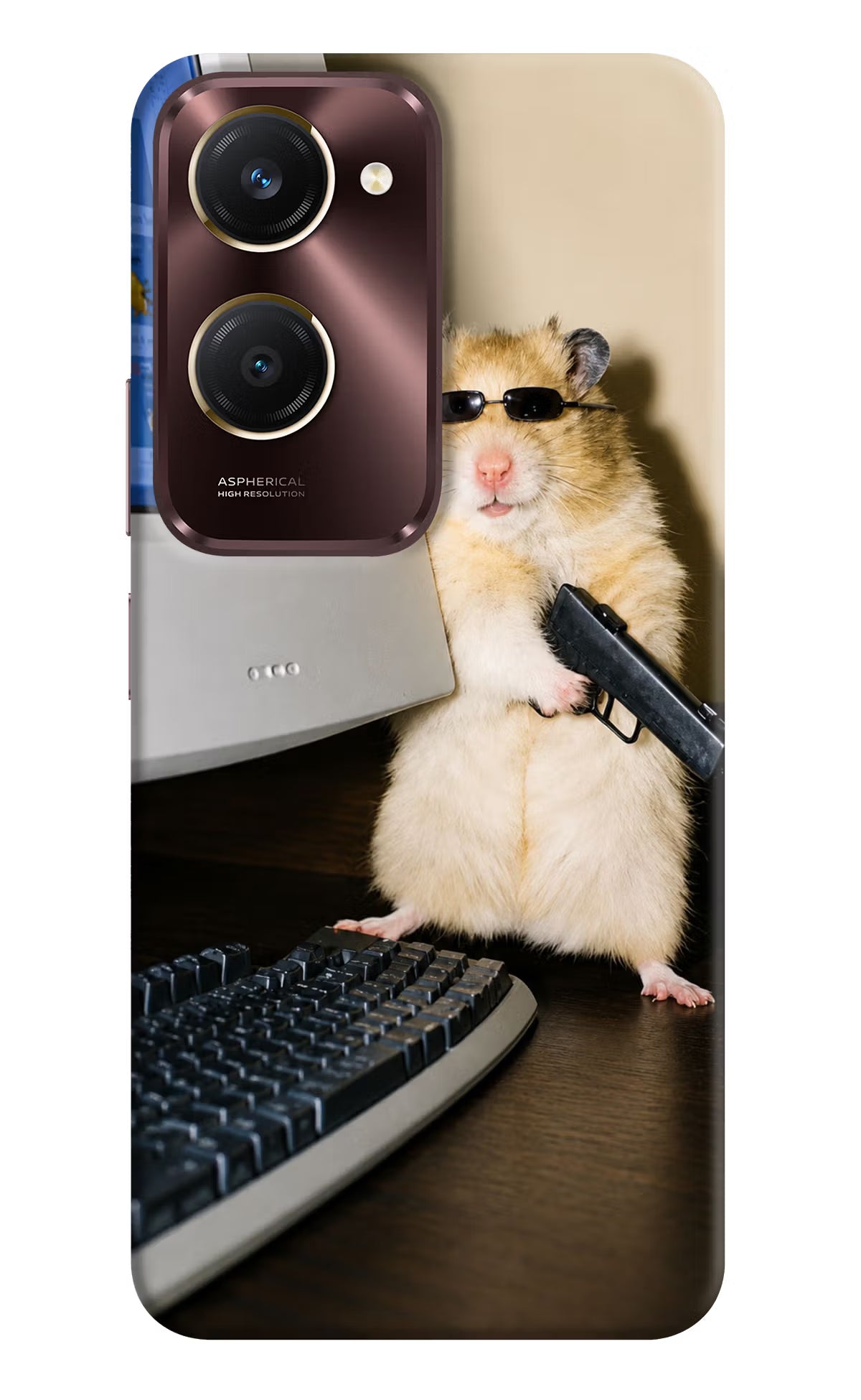 Hacker Hamster Vivo Y28s 5G Back Cover - Hacker Hamster Vivo Y28s 5G Back Cover Hacker Hamster Vivo Y28s 5G Back Cover