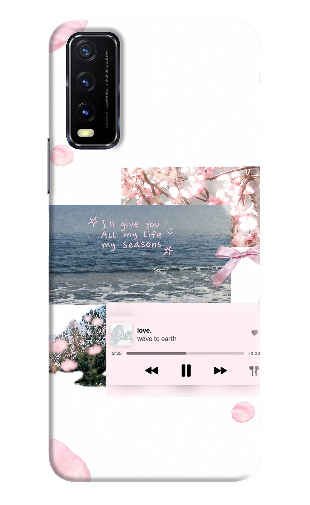 Wave to earth Vivo Y20G Back Cover - Wave to earth Vivo Y20G Hard Case Back Cover by Casekaro Wave to earth Vivo Y20G Hard Case Back Cover by Casekaro
