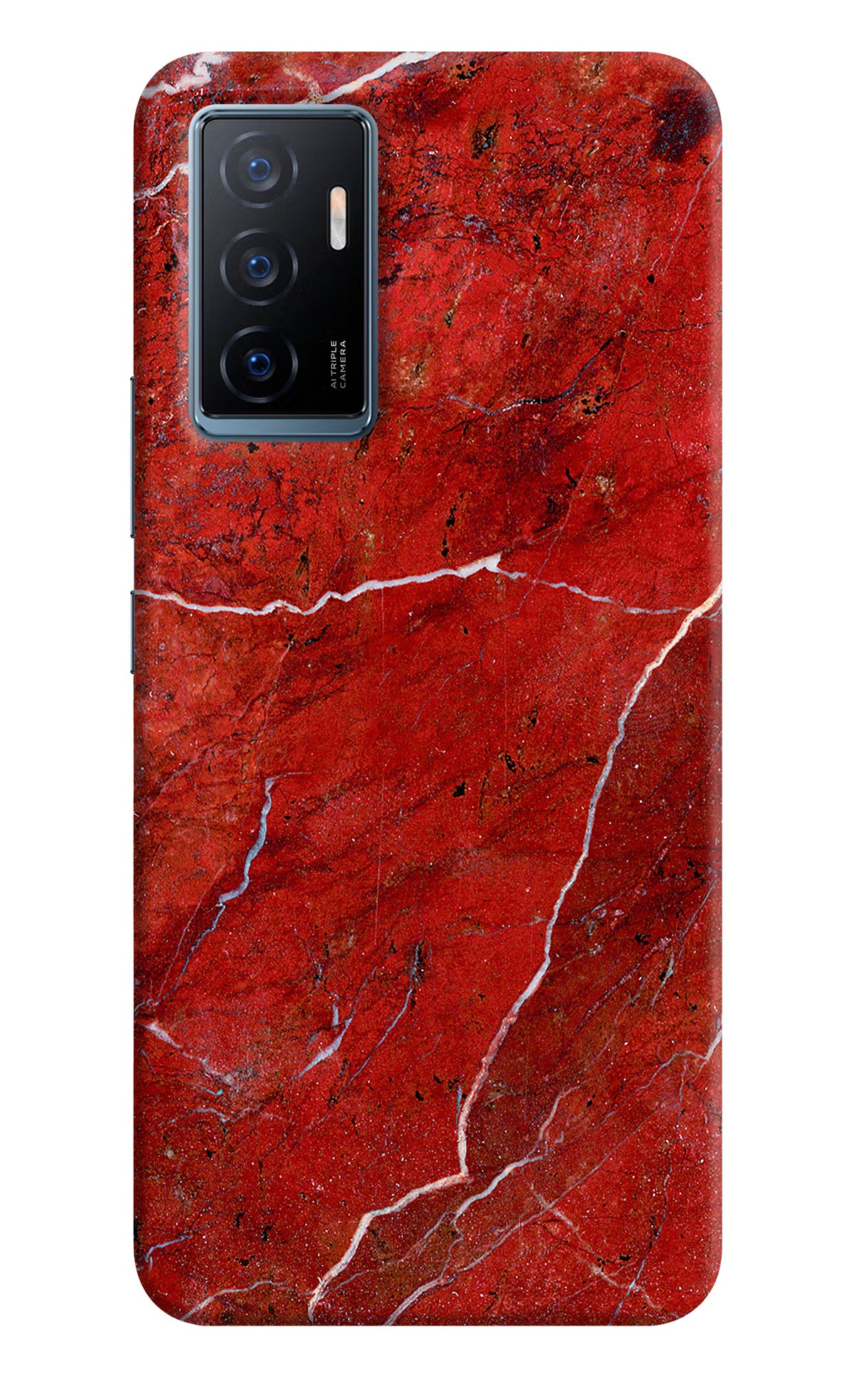 Red Marble Design Vivo Y75 Back Cover - Red Marble Design Vivo Y75 Back Cover Red Marble Design Vivo Y75 Back Cover