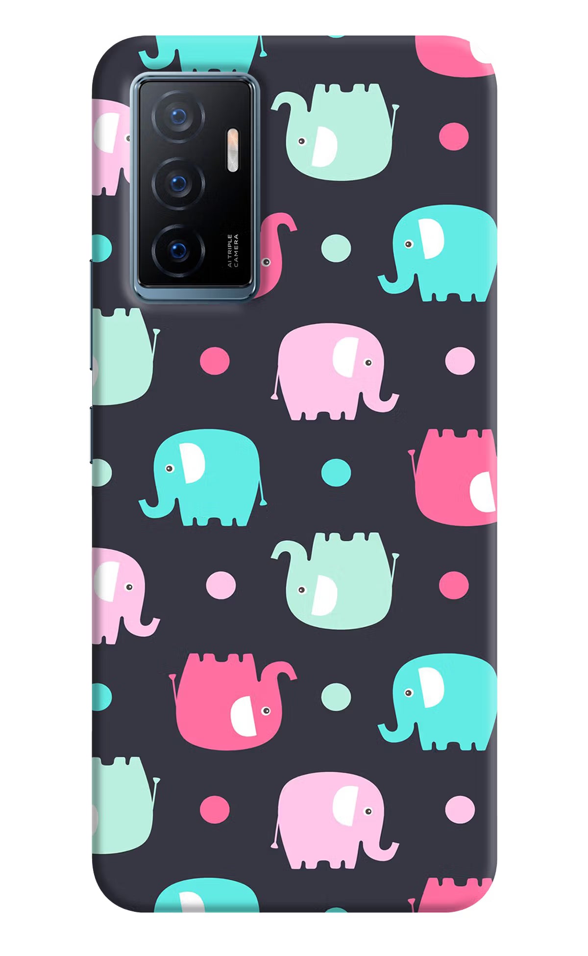 Elephants Vivo Y75 Back Cover - Elephants Vivo Y75 Back Cover Elephants Vivo Y75 Back Cover