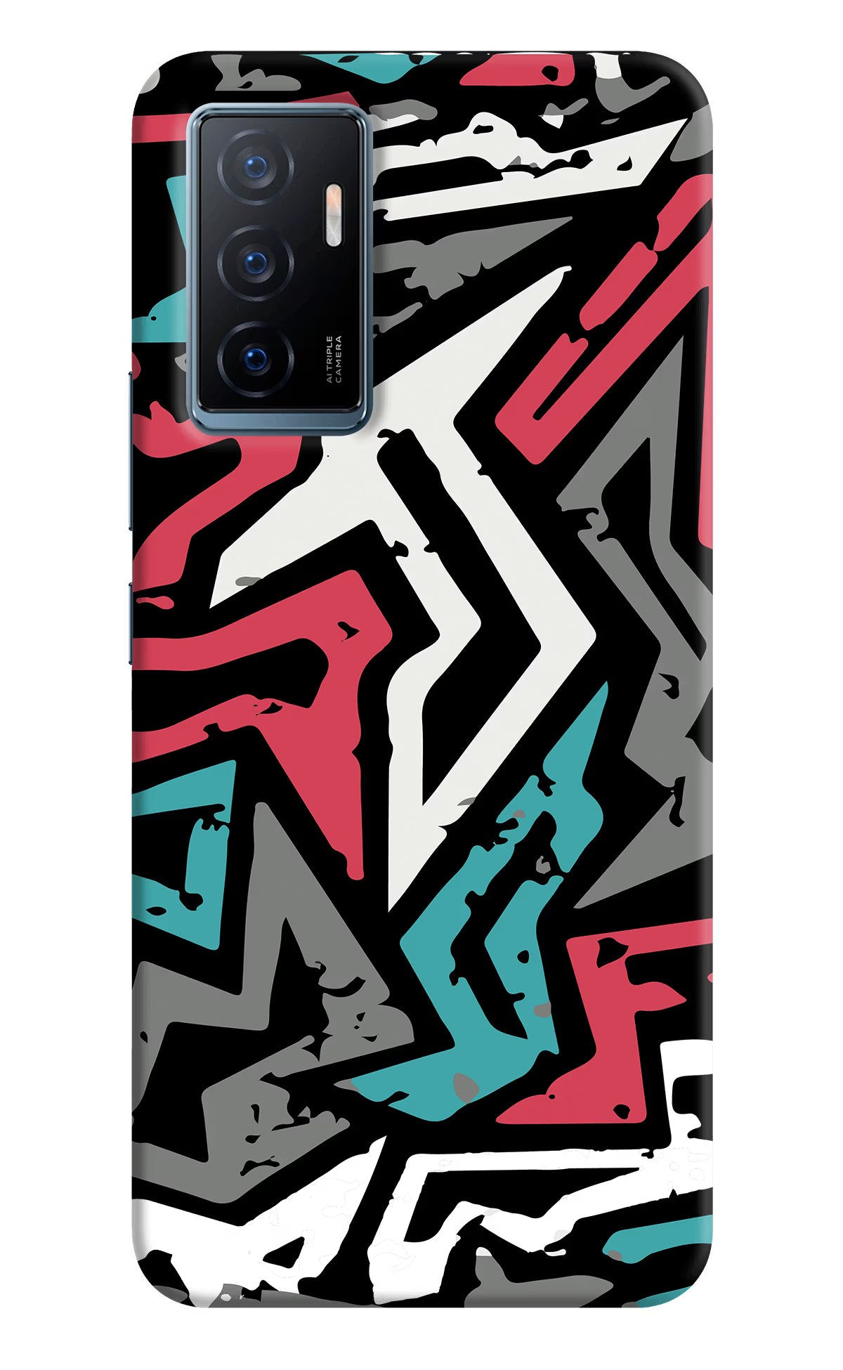 Geometric Graffiti Vivo Y75 Back Cover - Geometric Graffiti Vivo Y75 Back Cover Geometric Graffiti Vivo Y75 Back Cover