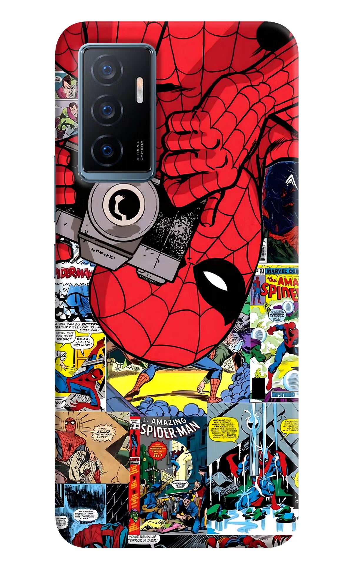 Spider Man Vivo Y75 Back Cover - Spider Man Vivo Y75 Back Cover Spider Man Vivo Y75 Back Cover