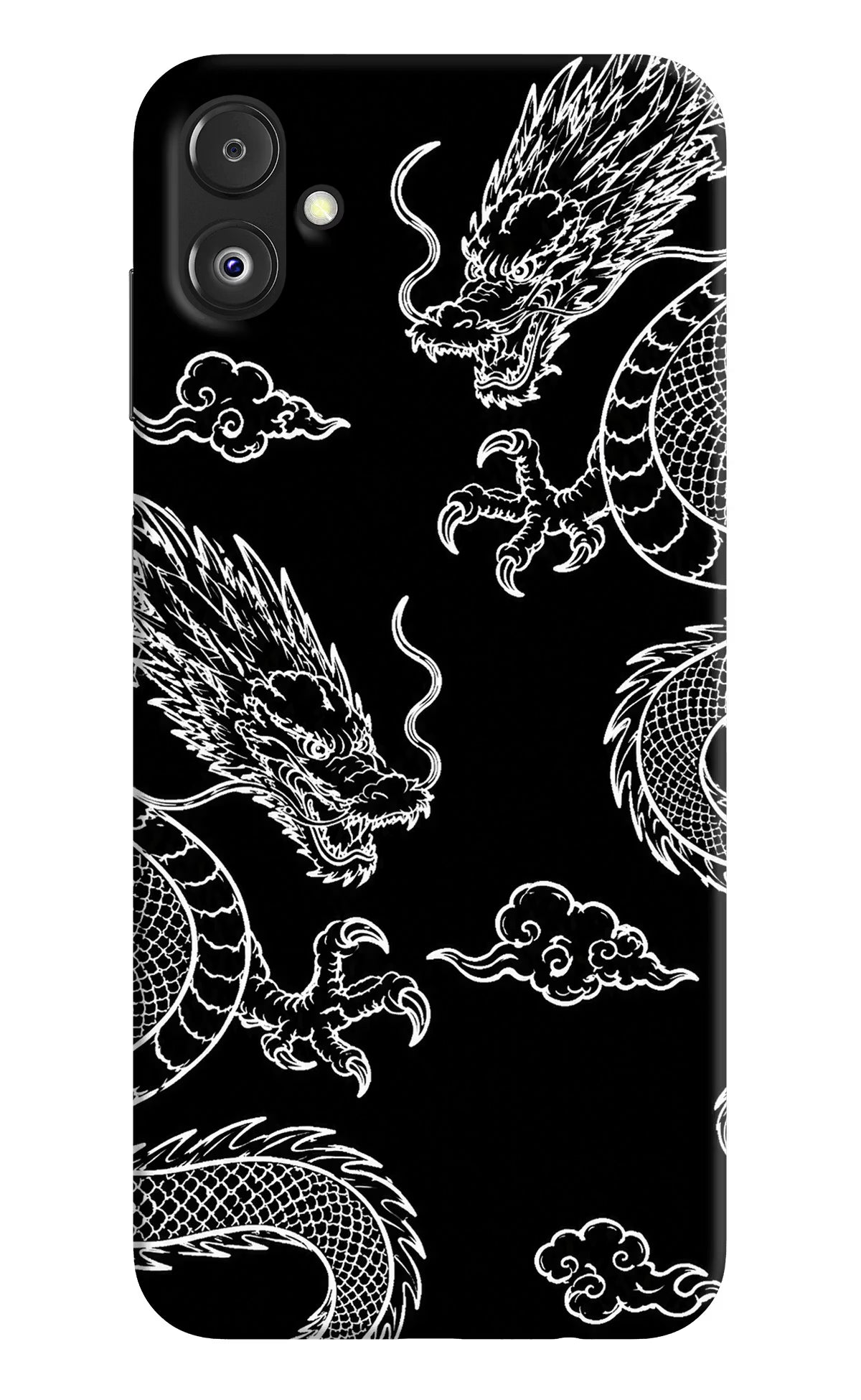 Twin Dragons Samsung F14 5G Back Cover - Twin Dragons Samsung F14 5G Hard Case Back Cover by Casekaro Twin Dragons Samsung F14 5G Hard Case Back Cover by Casekaro