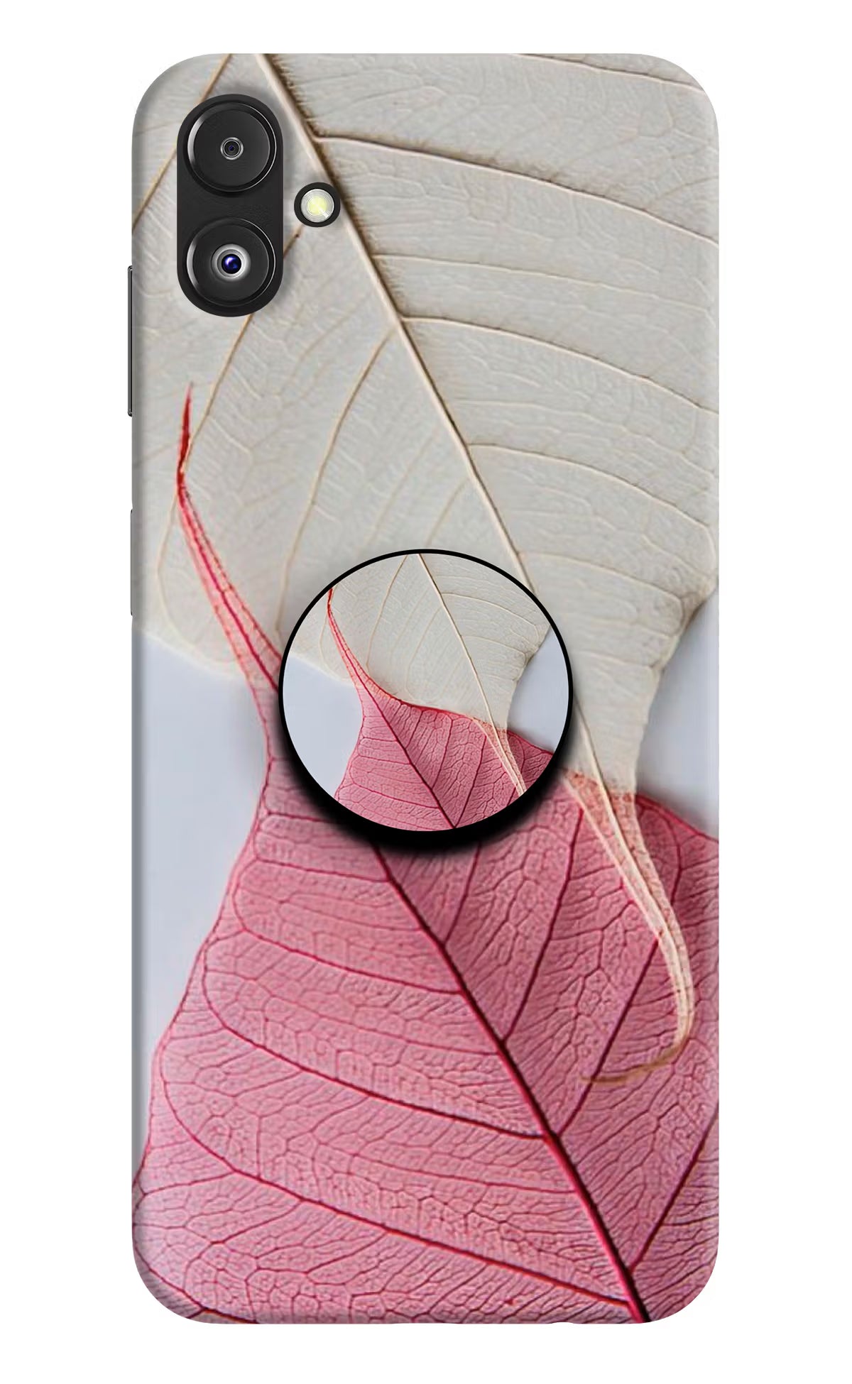 White Pink Leaf Samsung F14 5G Pop Case - White Pink Leaf Samsung F14 5G Pop Case White Pink Leaf Samsung F14 5G Pop Case