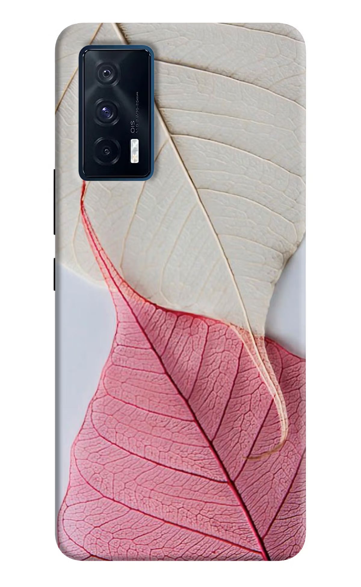 White Pink Leaf iQOO 7 5G Back Cover - White Pink Leaf iQOO 7 5G Back Cover White Pink Leaf iQOO 7 5G Back Cover
