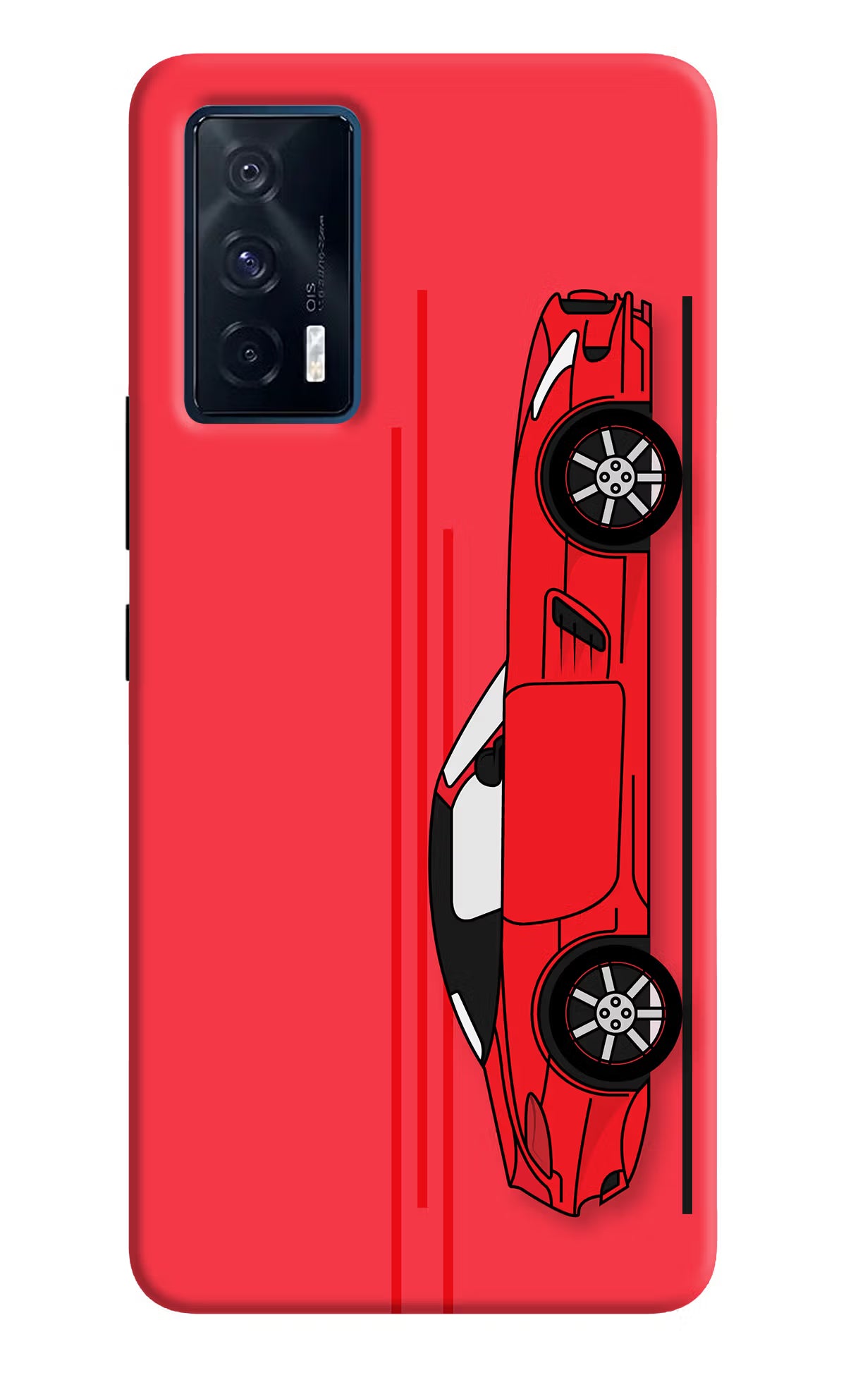Red Velocity iQOO 7 5G Back Cover - Red Velocity iQOO 7 5G Back Cover Red Velocity iQOO 7 5G Back Cover
