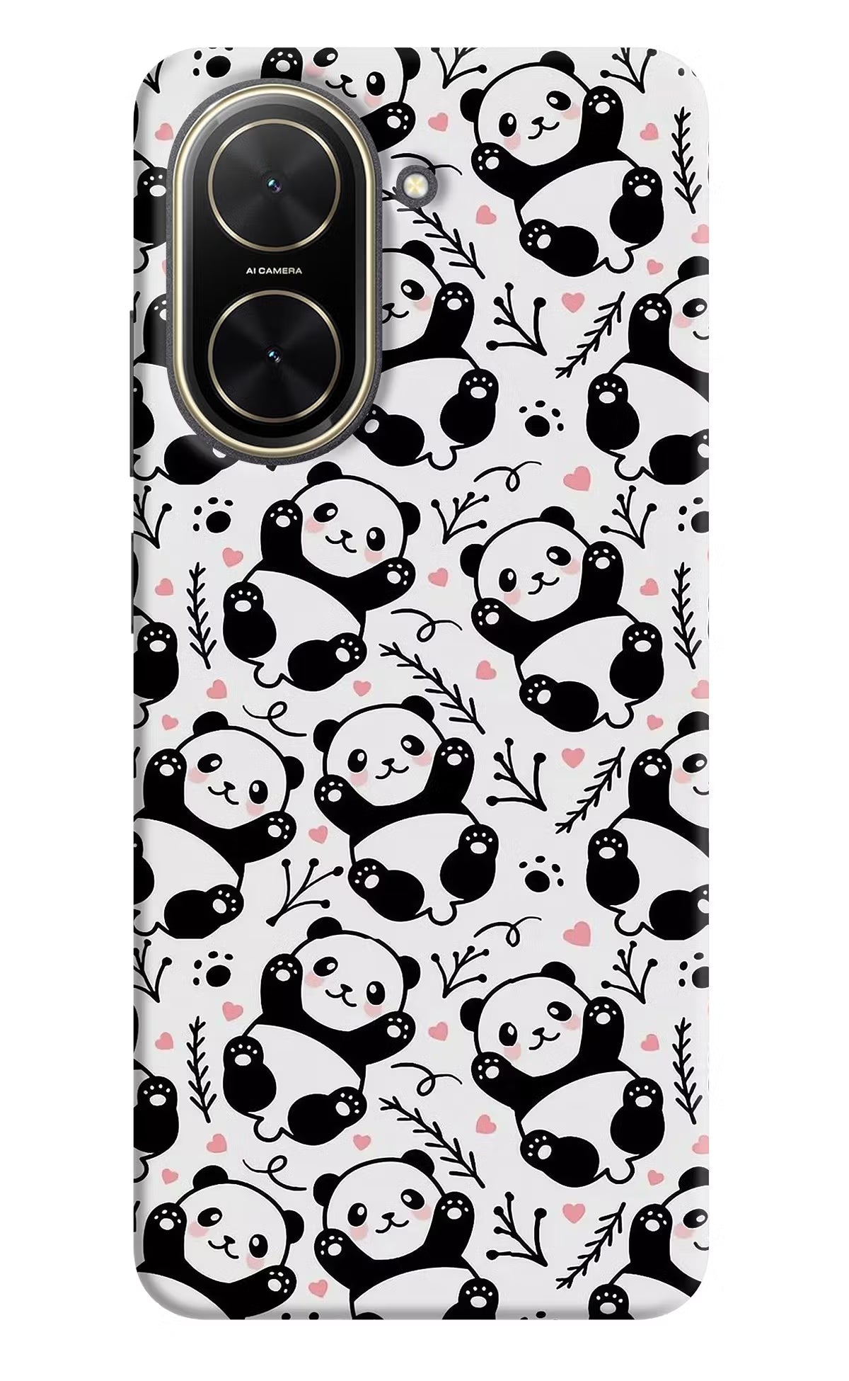 Cute Panda Poco C71 Back Cover - Cute Panda Poco C71 Back Cover Cute Panda Poco C71 Back Cover