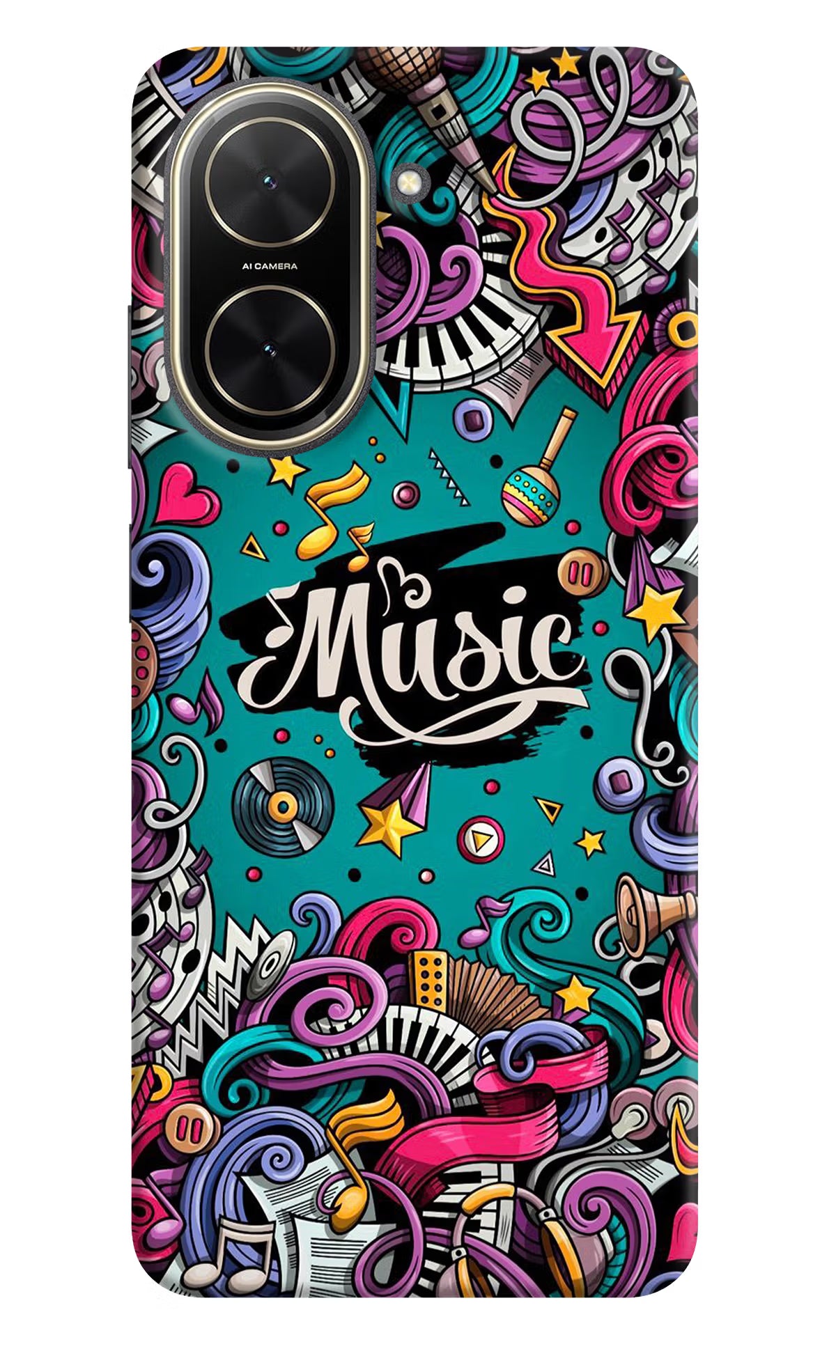 Music Graffiti Poco C71 Back Cover - Music Graffiti Poco C71 Back Cover Music Graffiti Poco C71 Back Cover