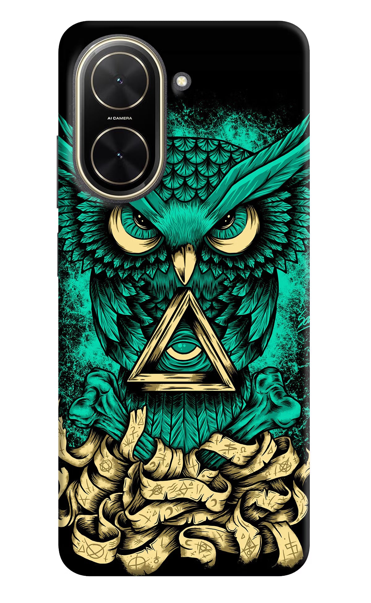 Green Owl Poco C71 Back Cover - Green Owl Poco C71 Back Cover Green Owl Poco C71 Back Cover