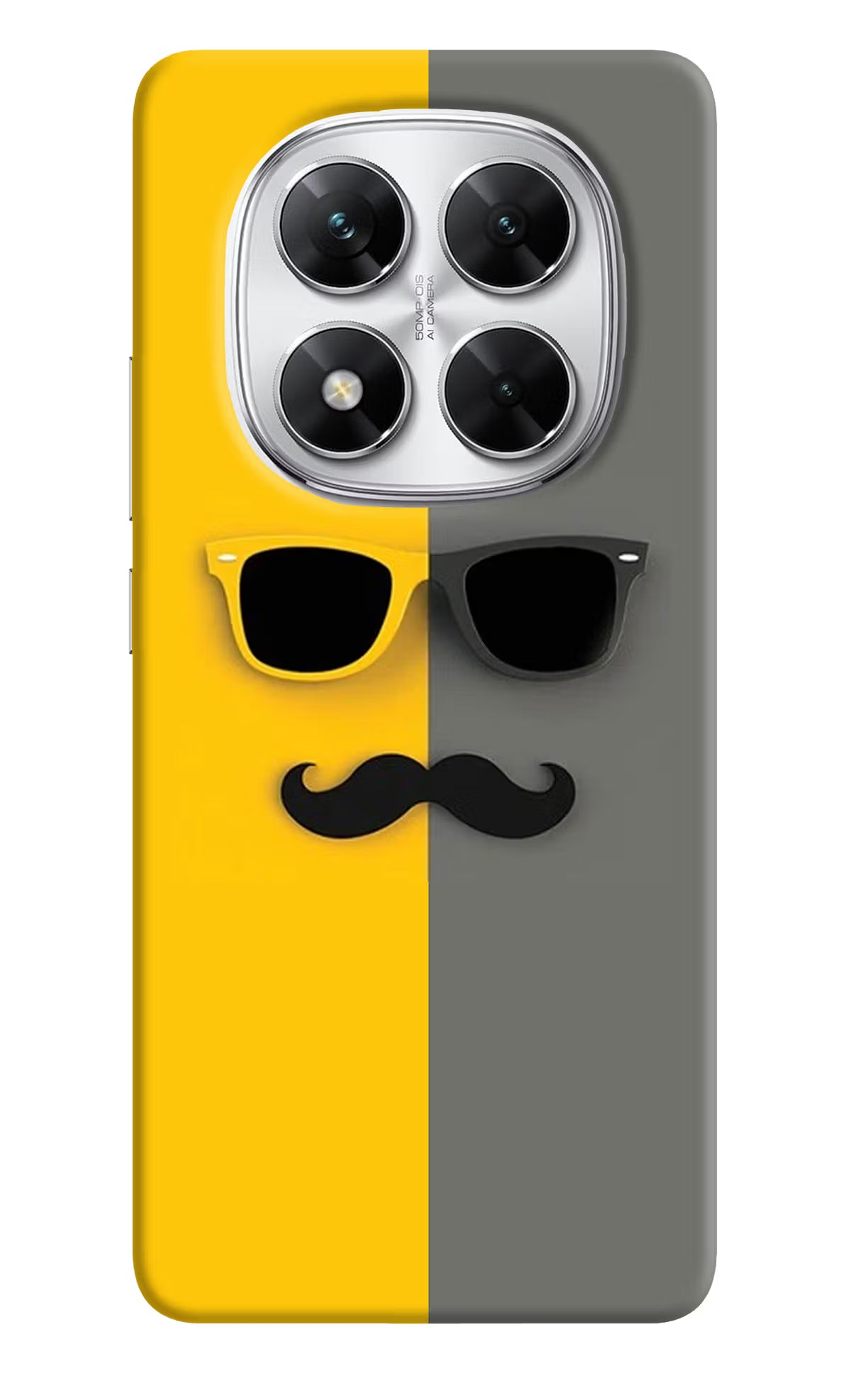 Sunglasses with Mustache Poco X7 5G Back Cover - Sunglasses with Mustache Poco X7 5G Back Cover Sunglasses with Mustache Poco X7 5G Back Cover