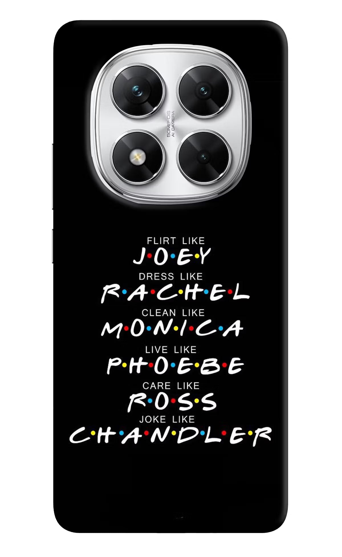 FRIENDS Character Poco X7 5G Back Cover - FRIENDS Character Poco X7 5G Back Cover FRIENDS Character Poco X7 5G Back Cover