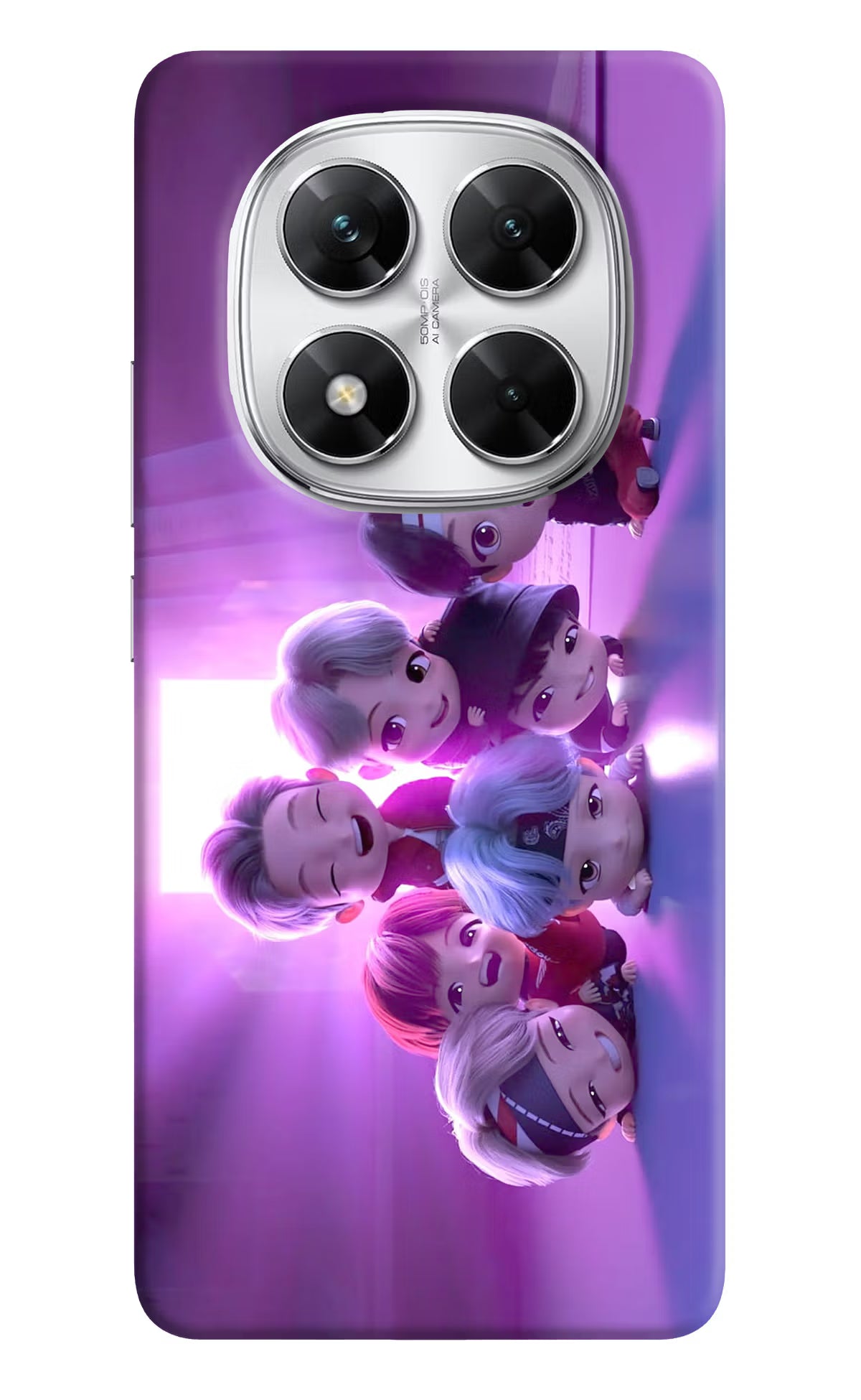 BTS Chibi Poco X7 5G Back Cover - BTS Chibi Poco X7 5G Back Cover BTS Chibi Poco X7 5G Back Cover