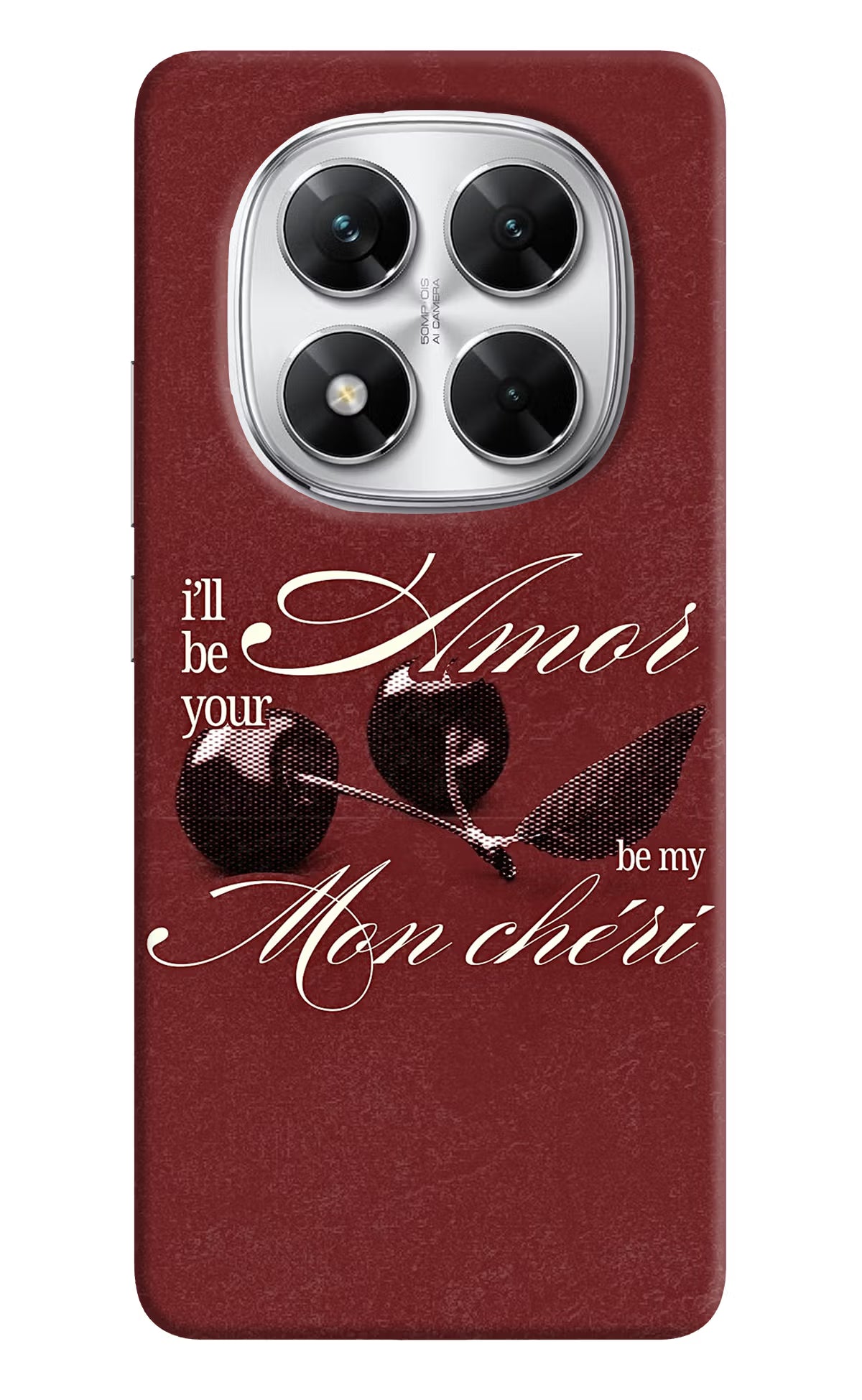 Velvet Cherry Poco X7 5G Back Cover - Velvet Cherry Poco X7 5G Back Cover Velvet Cherry Poco X7 5G Back Cover