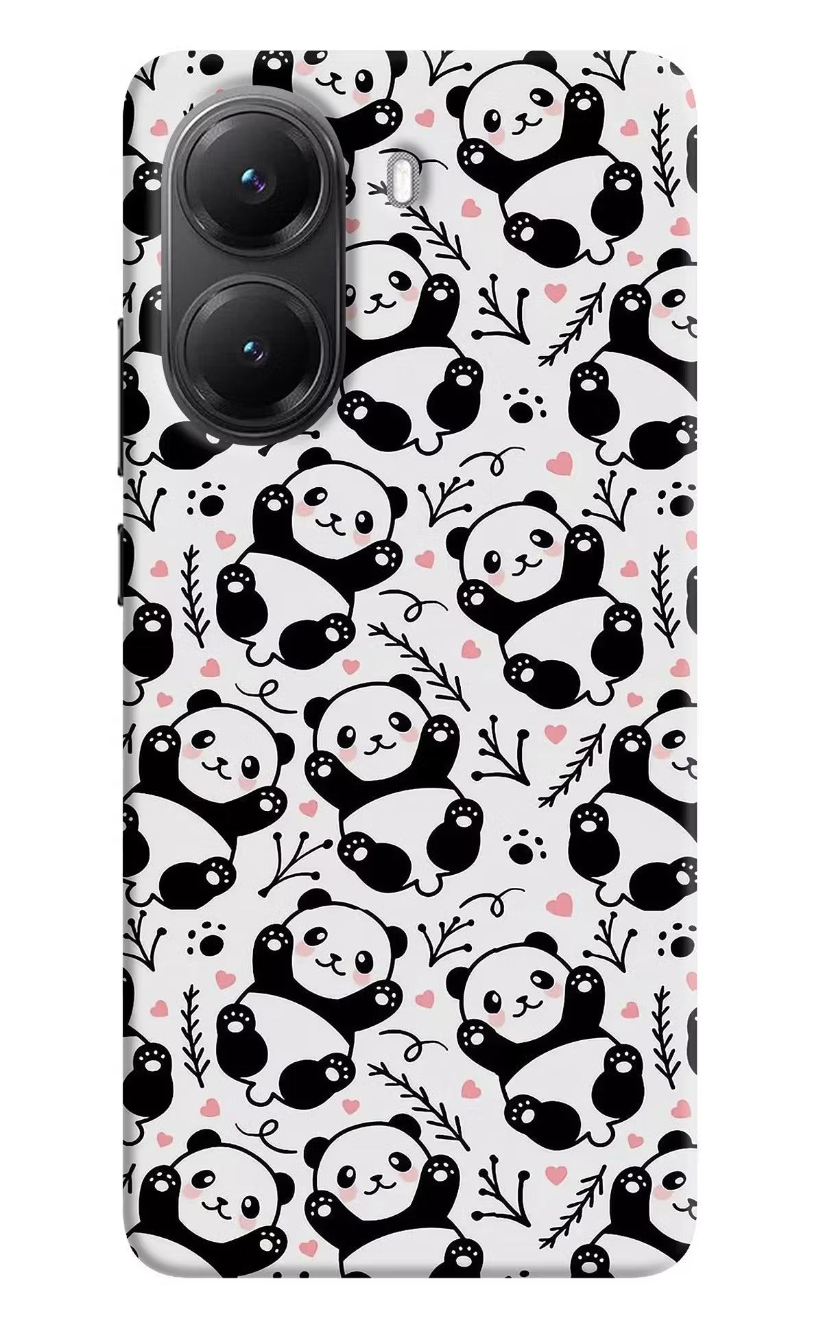 Cute Panda Poco X7 Pro 5G Back Cover - Cute Panda Poco X7 Pro 5G Back Cover Cute Panda Poco X7 Pro 5G Back Cover