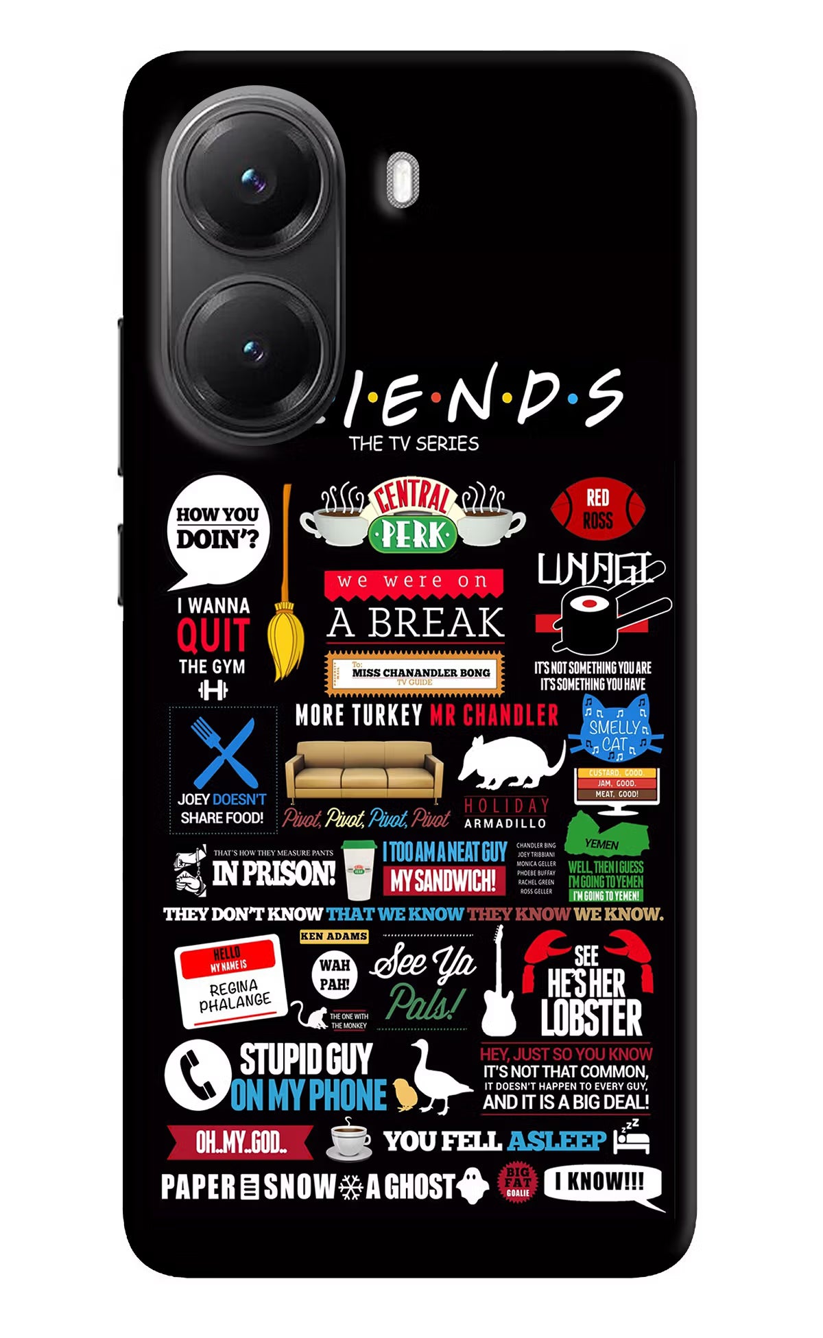FRIENDS Poco X7 Pro 5G Back Cover - FRIENDS Poco X7 Pro 5G Back Cover FRIENDS Poco X7 Pro 5G Back Cover