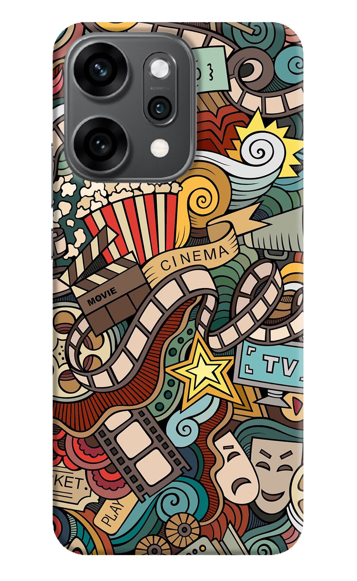 Cinema Abstract Oppo Reno14 Pro 5G Back Cover - Cinema Abstract Oppo Reno14 Pro 5G Back Cover Cinema Abstract Oppo Reno14 Pro 5G Back Cover