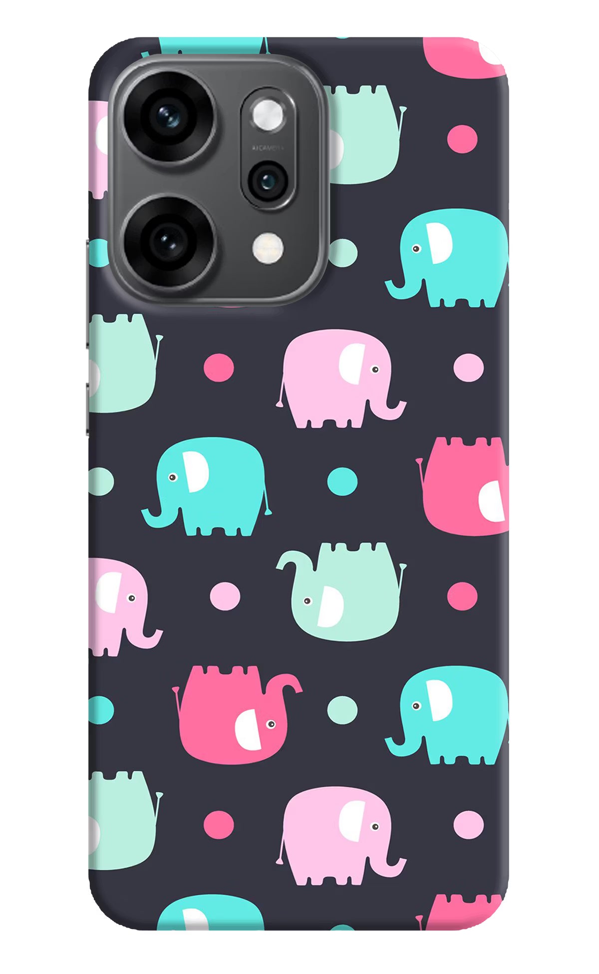 Elephants Oppo Reno14 Pro 5G Back Cover - Elephants Oppo Reno14 Pro 5G Back Cover Elephants Oppo Reno14 Pro 5G Back Cover