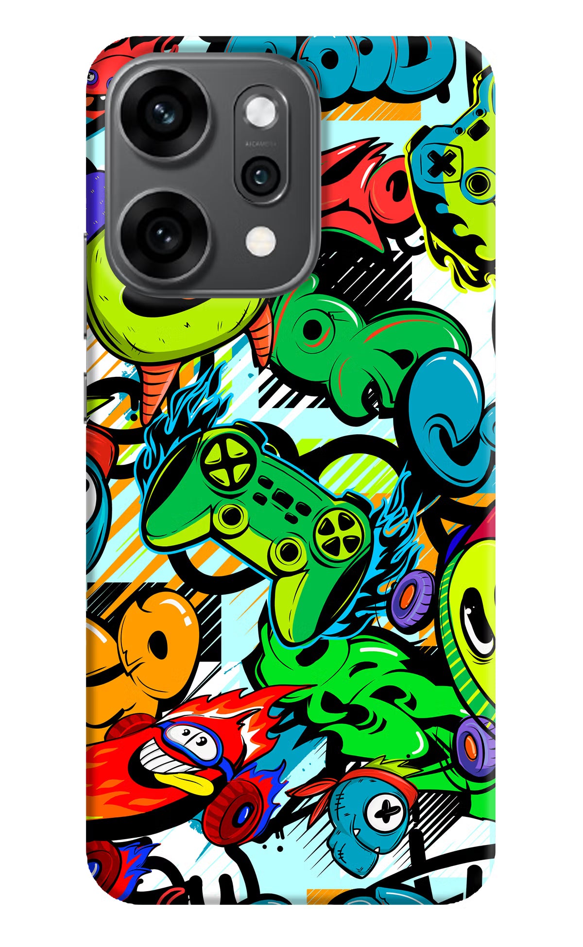 Game Doodle Oppo Reno14 Pro 5G Back Cover - Game Doodle Oppo Reno14 Pro 5G Back Cover Game Doodle Oppo Reno14 Pro 5G Back Cover