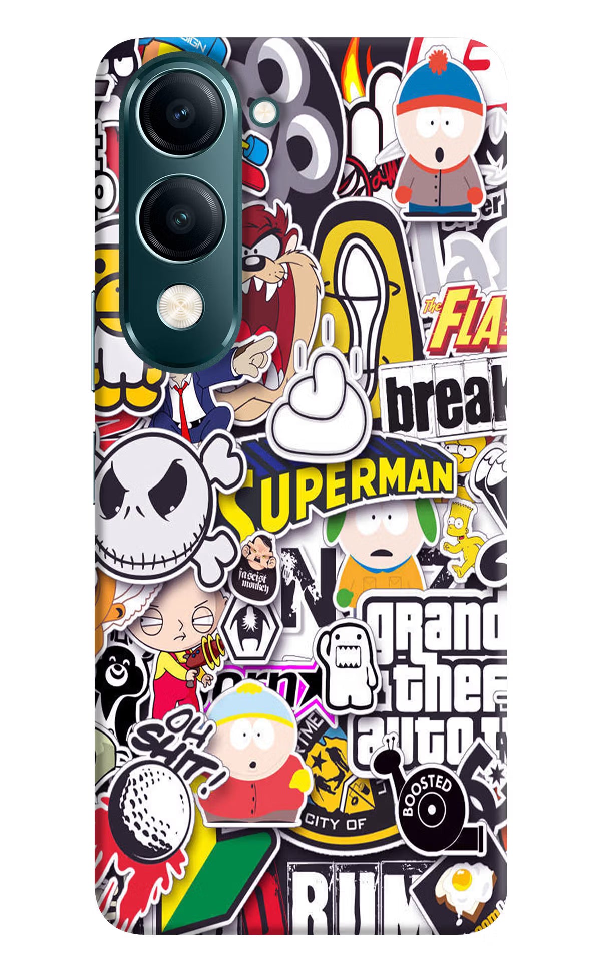 Sticker Bomb Vivo Y19 5G Back Cover - Sticker Bomb Vivo Y19 5G Back Cover Sticker Bomb Vivo Y19 5G Back Cover