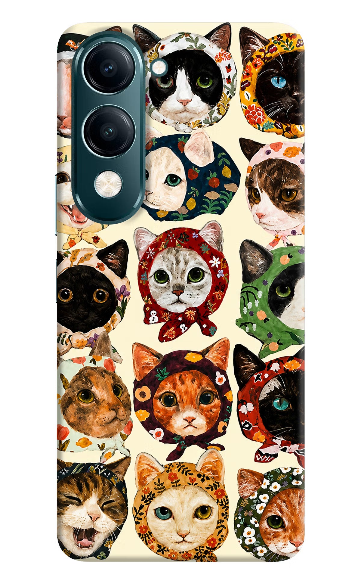 Cool Cat Vivo Y19 5G Back Cover - Cool Cat Vivo Y19 5G Back Cover Cool Cat Vivo Y19 5G Back Cover