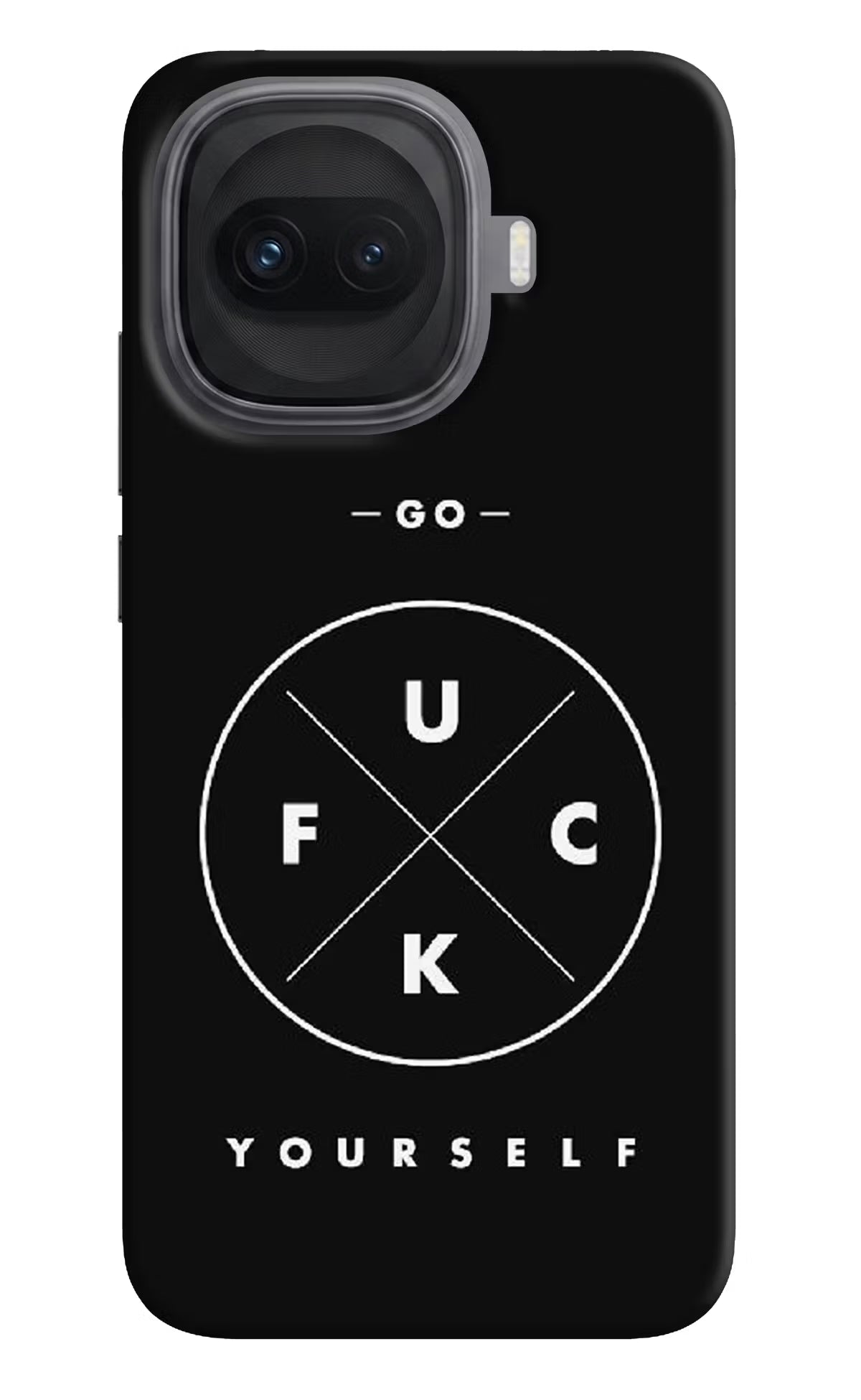 Go Fuck Yourself iQOO 15R 5G Back Cover - Go Fuck Yourself iQOO 15R 5G Hard Case Back Cover by Casekaro Go Fuck Yourself iQOO 15R 5G Hard Case Back Cover by Casekaro