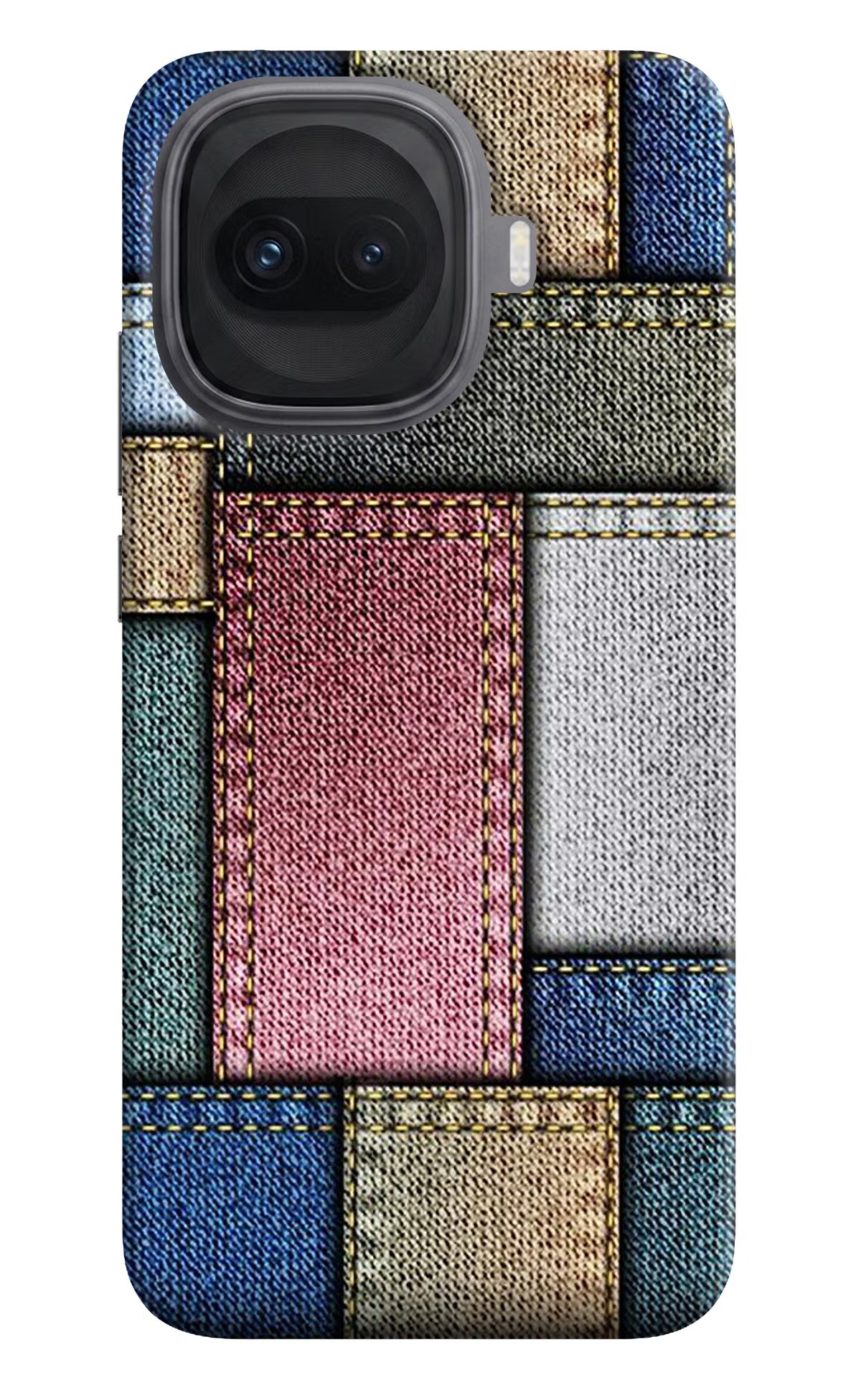 Multicolor Jeans iQOO 15R 5G Back Cover - Multicolor Jeans iQOO 15R 5G Hard Case Back Cover by Casekaro Multicolor Jeans iQOO 15R 5G Hard Case Back Cover by Casekaro