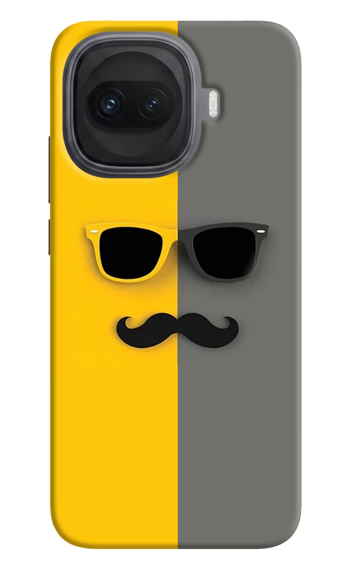 Sunglasses with Mustache iQOO 15R 5G Back Cover - Sunglasses with Mustache iQOO 15R 5G Hard Case Back Cover by Casekaro Sunglasses with Mustache iQOO 15R 5G Hard Case Back Cover by Casekaro