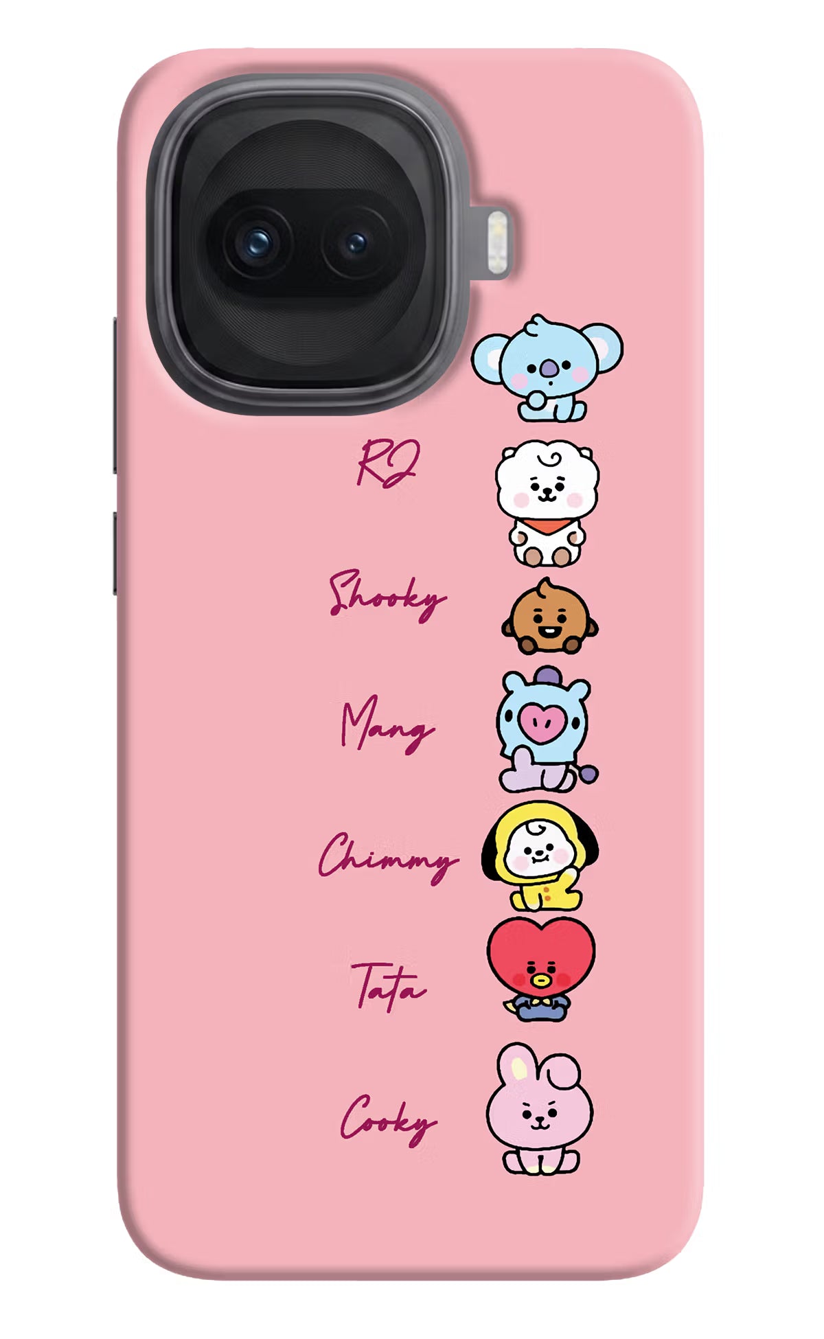BTS names iQOO 15R 5G Back Cover - BTS names iQOO 15R 5G Hard Case Back Cover by Casekaro BTS names iQOO 15R 5G Hard Case Back Cover by Casekaro