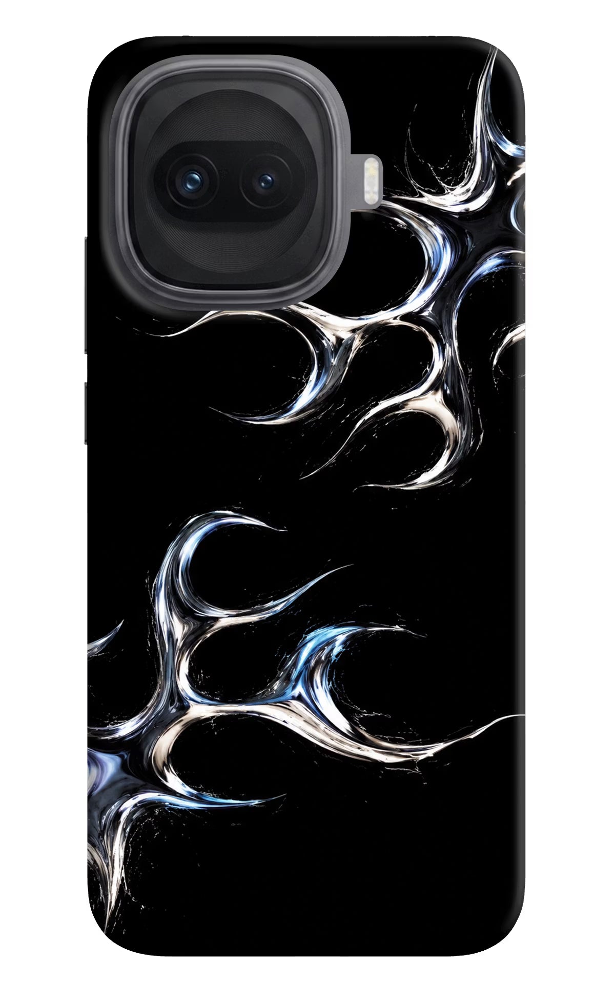 Chrome Tribal iQOO 15R 5G Back Cover - Chrome Tribal iQOO 15R 5G Hard Case Back Cover by Casekaro Chrome Tribal iQOO 15R 5G Hard Case Back Cover by Casekaro
