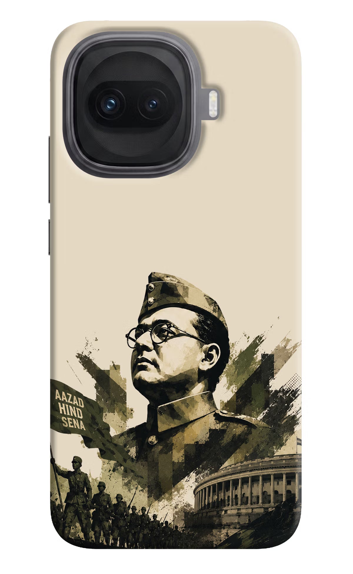 Netaji Rising iQOO 15R 5G Back Cover - Netaji Rising iQOO 15R 5G Back Cover Netaji Rising iQOO 15R 5G Back Cover