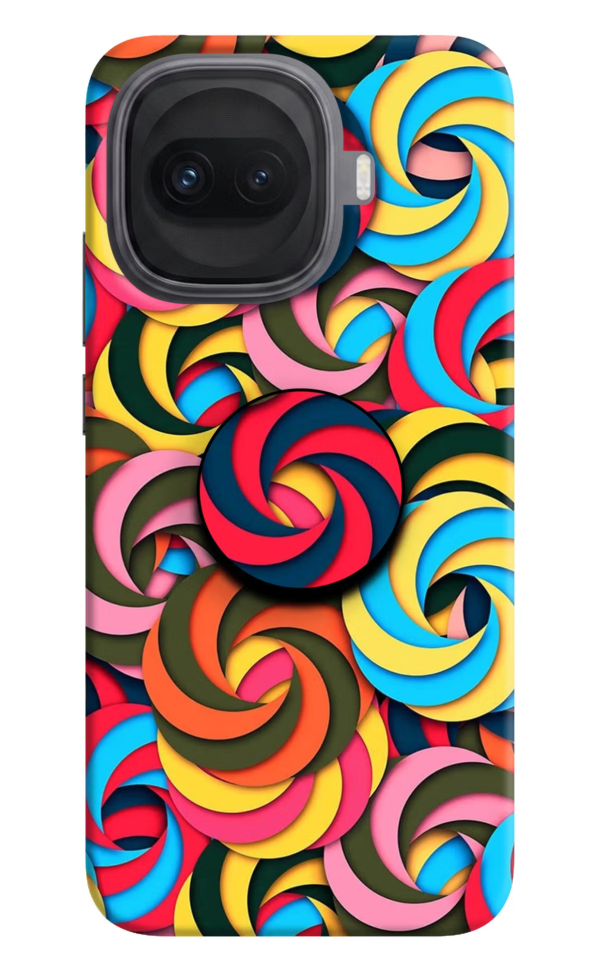 Spiral Pattern iQOO 15R 5G Pop Case - Spiral Pattern iQOO 15R 5G Pop Case by Casekaro Spiral Pattern iQOO 15R 5G Pop Case by Casekaro