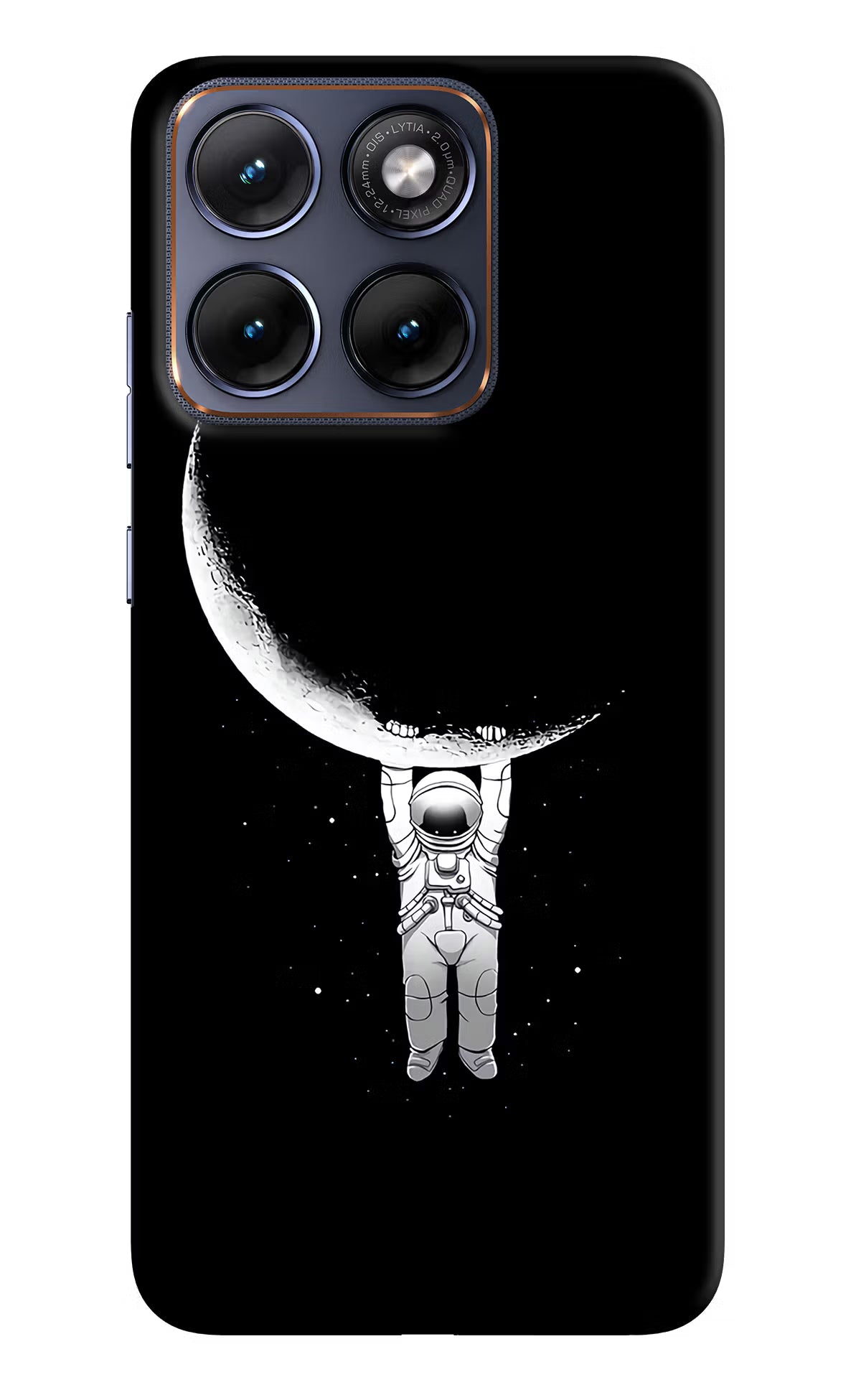 Moon Space Moto Edge 70 Fusion Back Cover - Moon Space Moto Edge 70 Fusion Hard Case Back Cover by Casekaro Moon Space Moto Edge 70 Fusion Hard Case Back Cover by Casekaro