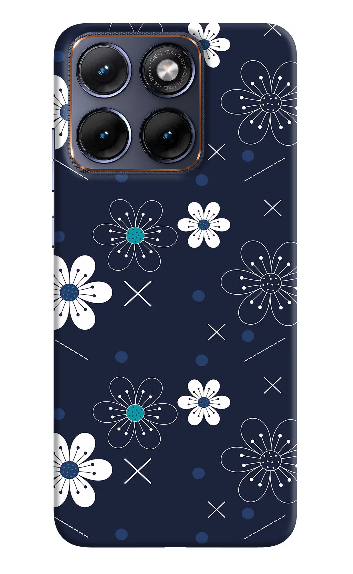 Flowers Moto Edge 70 Fusion Back Cover - Flowers Moto Edge 70 Fusion Hard Case Back Cover by Casekaro Flowers Moto Edge 70 Fusion Hard Case Back Cover by Casekaro
