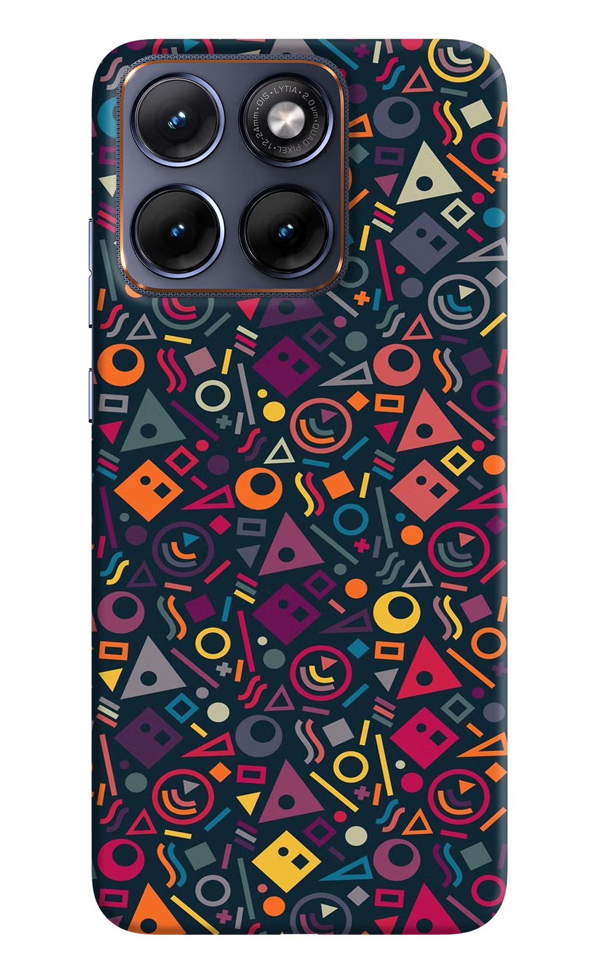 Geometric Abstract Moto Edge 70 Fusion Back Cover - Geometric Abstract Moto Edge 70 Fusion Hard Case Back Cover by Casekaro Geometric Abstract Moto Edge 70 Fusion Hard Case Back Cover by Casekaro