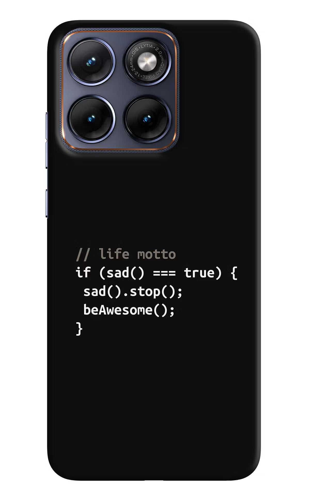 Life Motto Code Moto Edge 70 Fusion Back Cover - Life Motto Code Moto Edge 70 Fusion Hard Case Back Cover by Casekaro Life Motto Code Moto Edge 70 Fusion Hard Case Back Cover by Casekaro