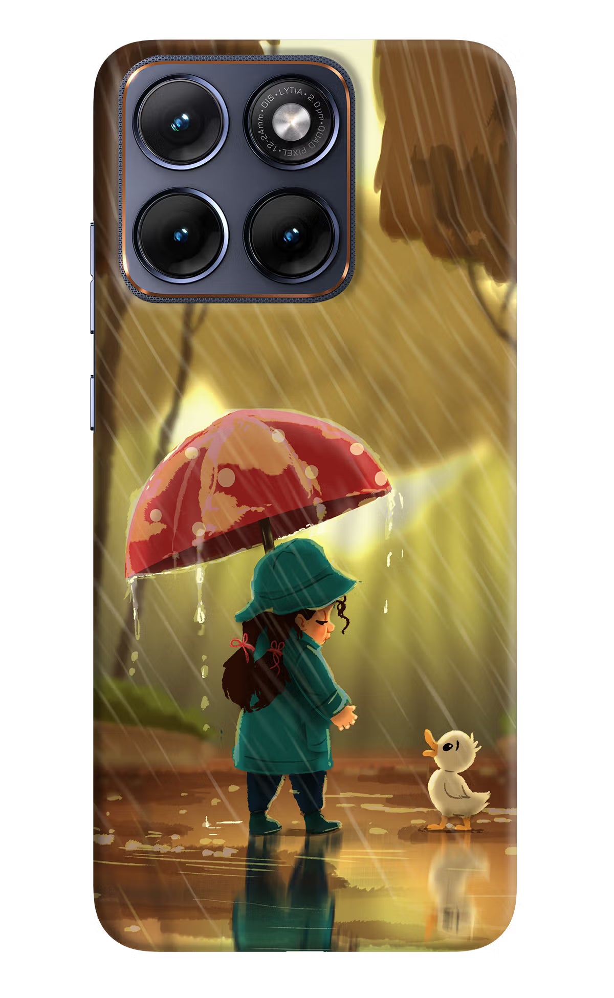 Rainy Day Moto Edge 70 Fusion Back Cover - Rainy Day Moto Edge 70 Fusion Hard Case Back Cover by Casekaro Rainy Day Moto Edge 70 Fusion Hard Case Back Cover by Casekaro